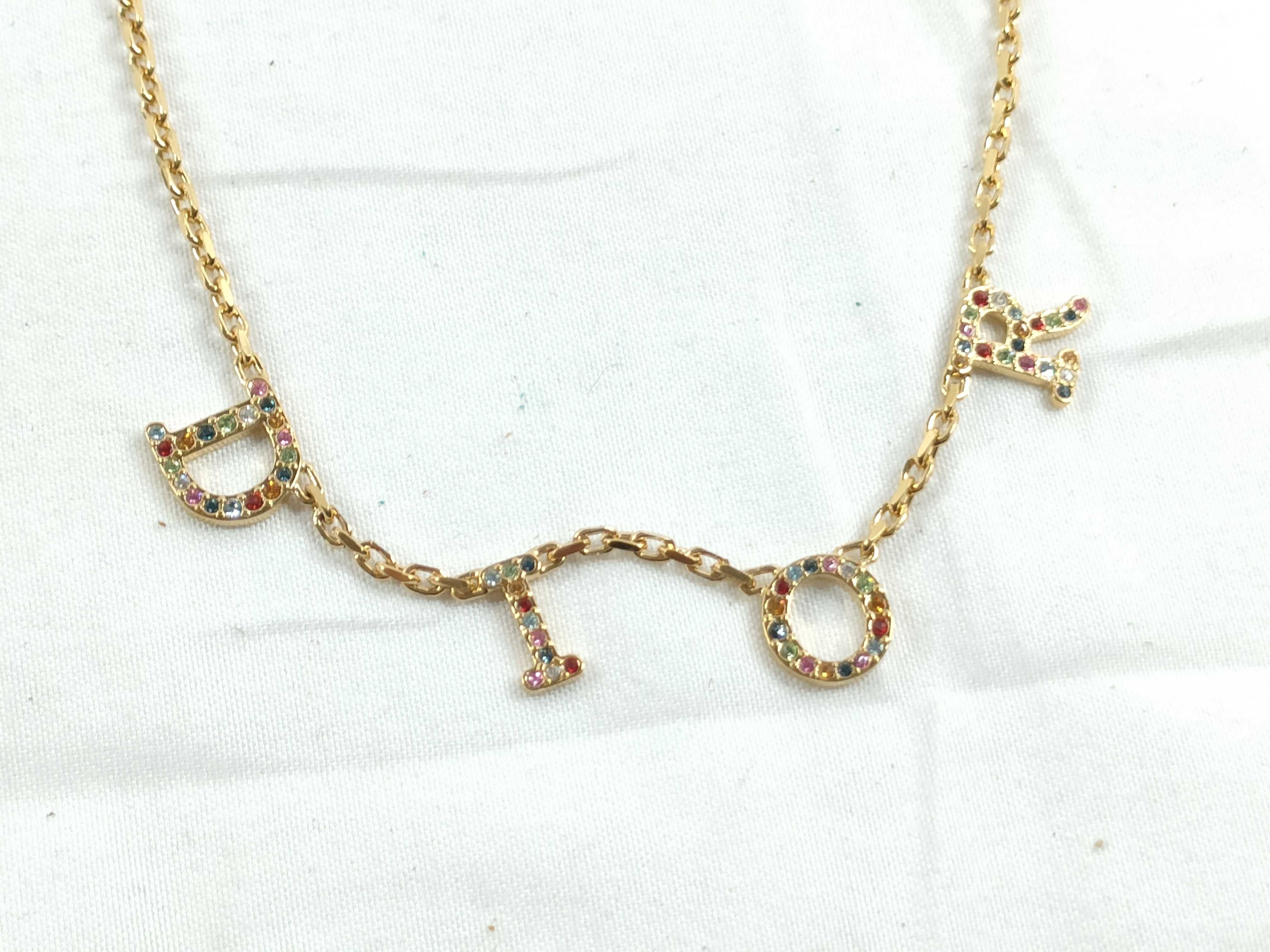 Multicolor Rhinestone Necklace