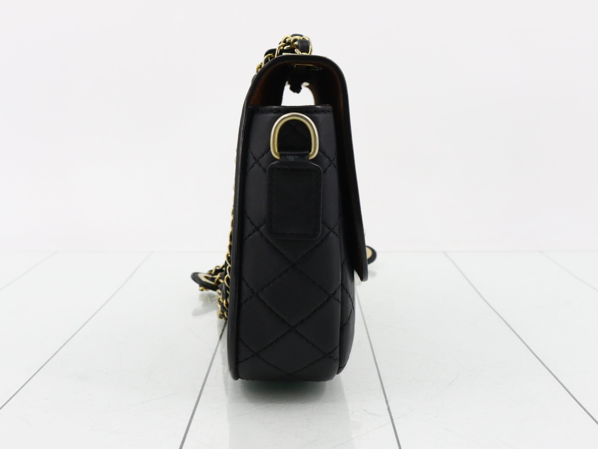 Matelassé Chain Shoulder Bag — view 4