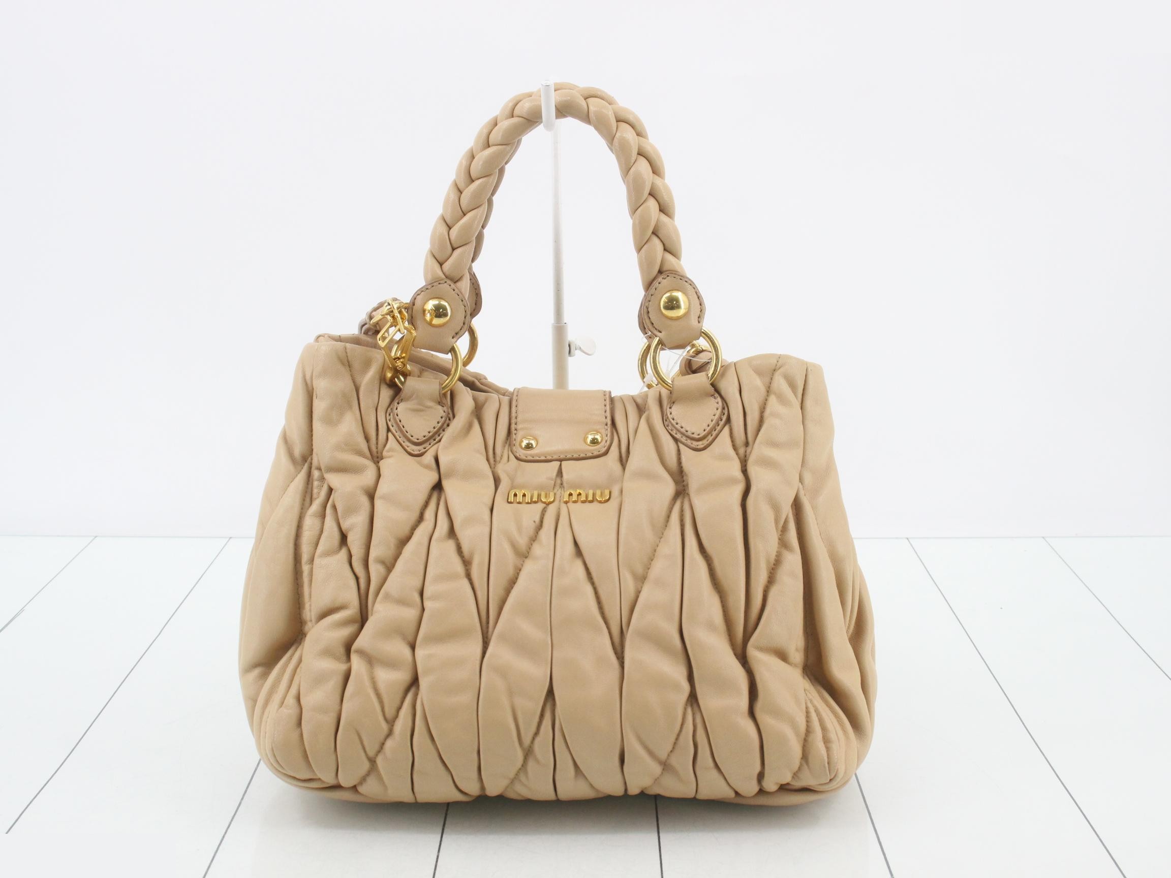 2-way bag, beige, leather — view 2