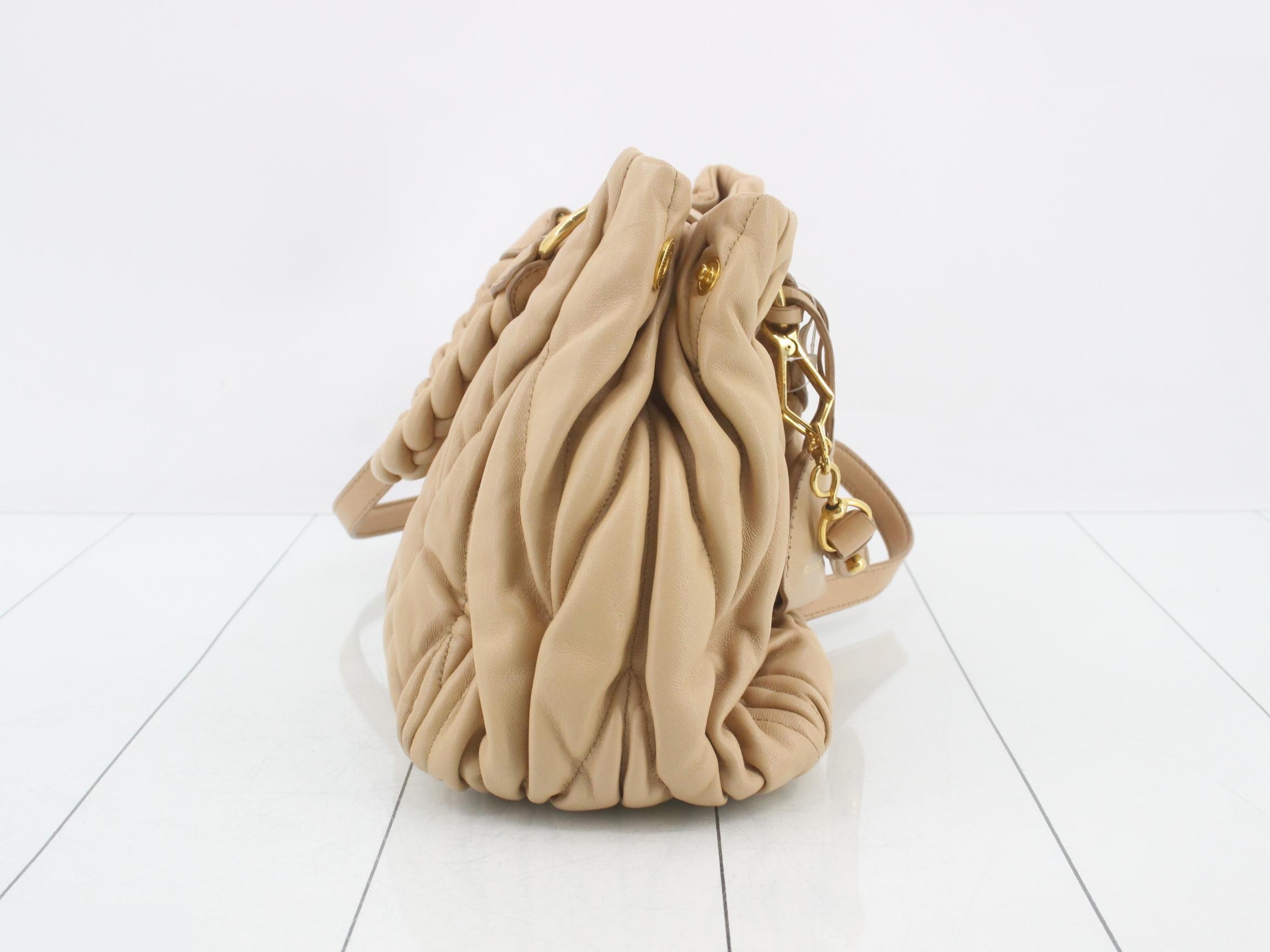 2-way bag, beige, leather — view 4