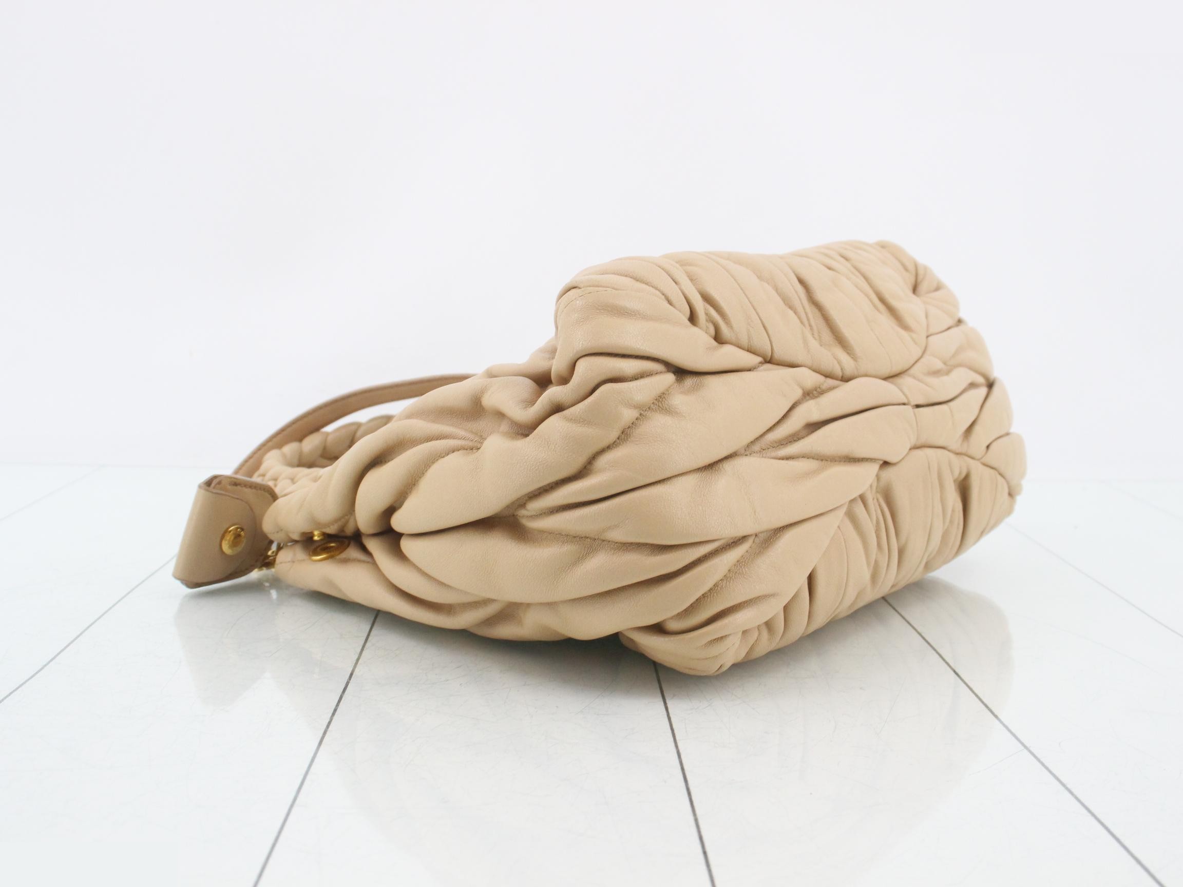 2-way bag, beige, leather — view 5