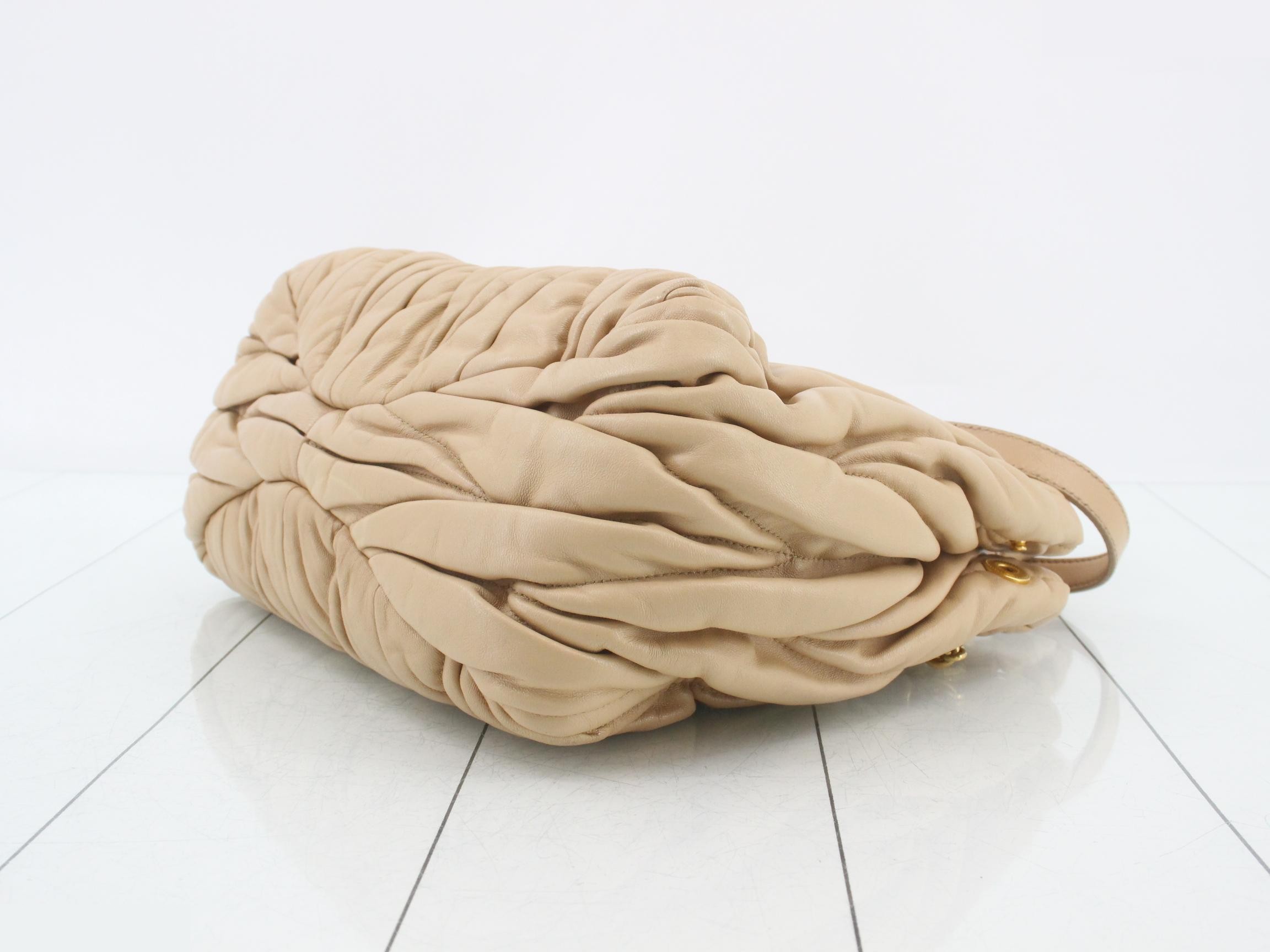 2-way bag, beige, leather — view 6