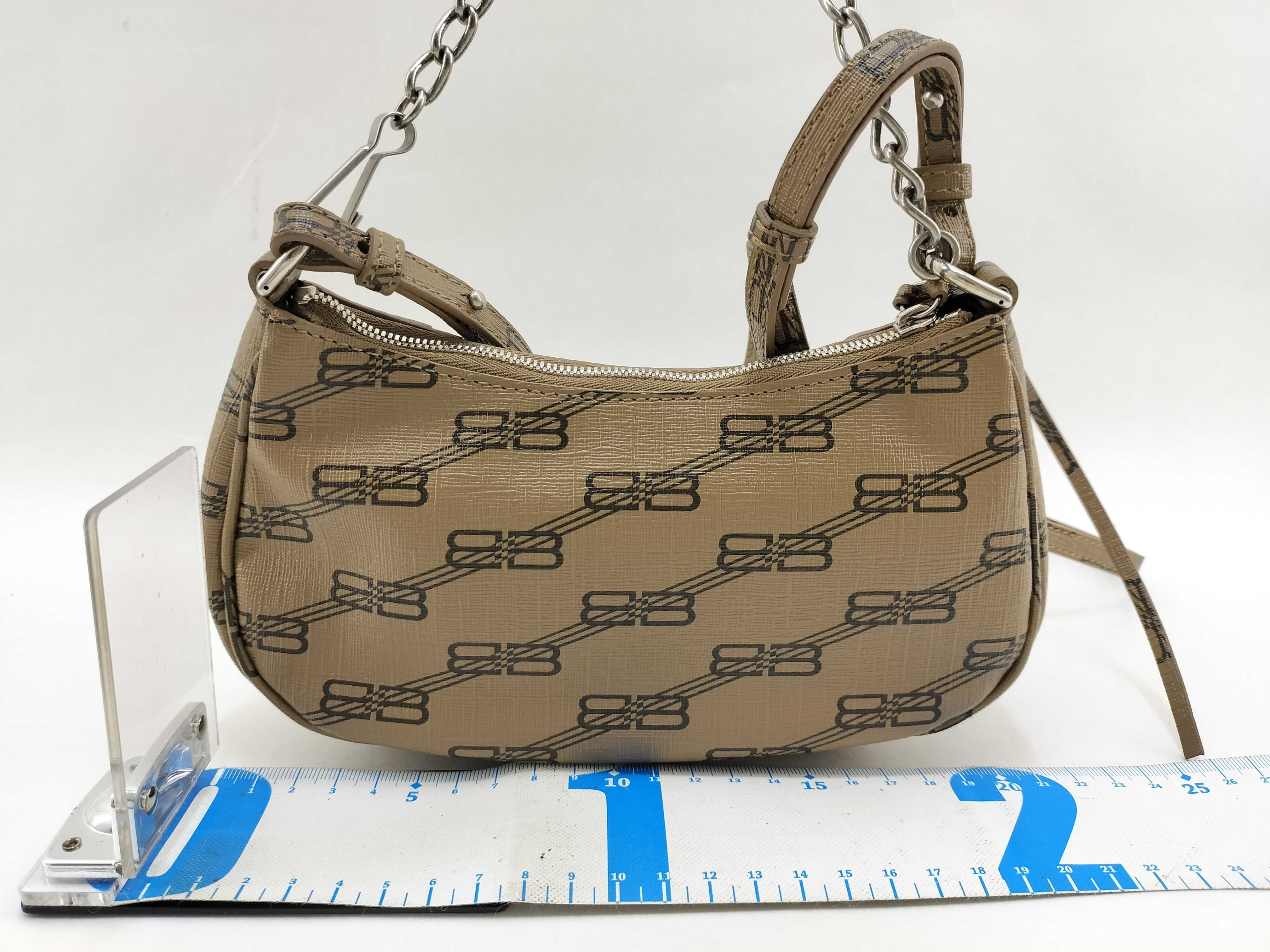 Le Cagole Shoulder Bag, Leather, Brown, Pouch — view 2