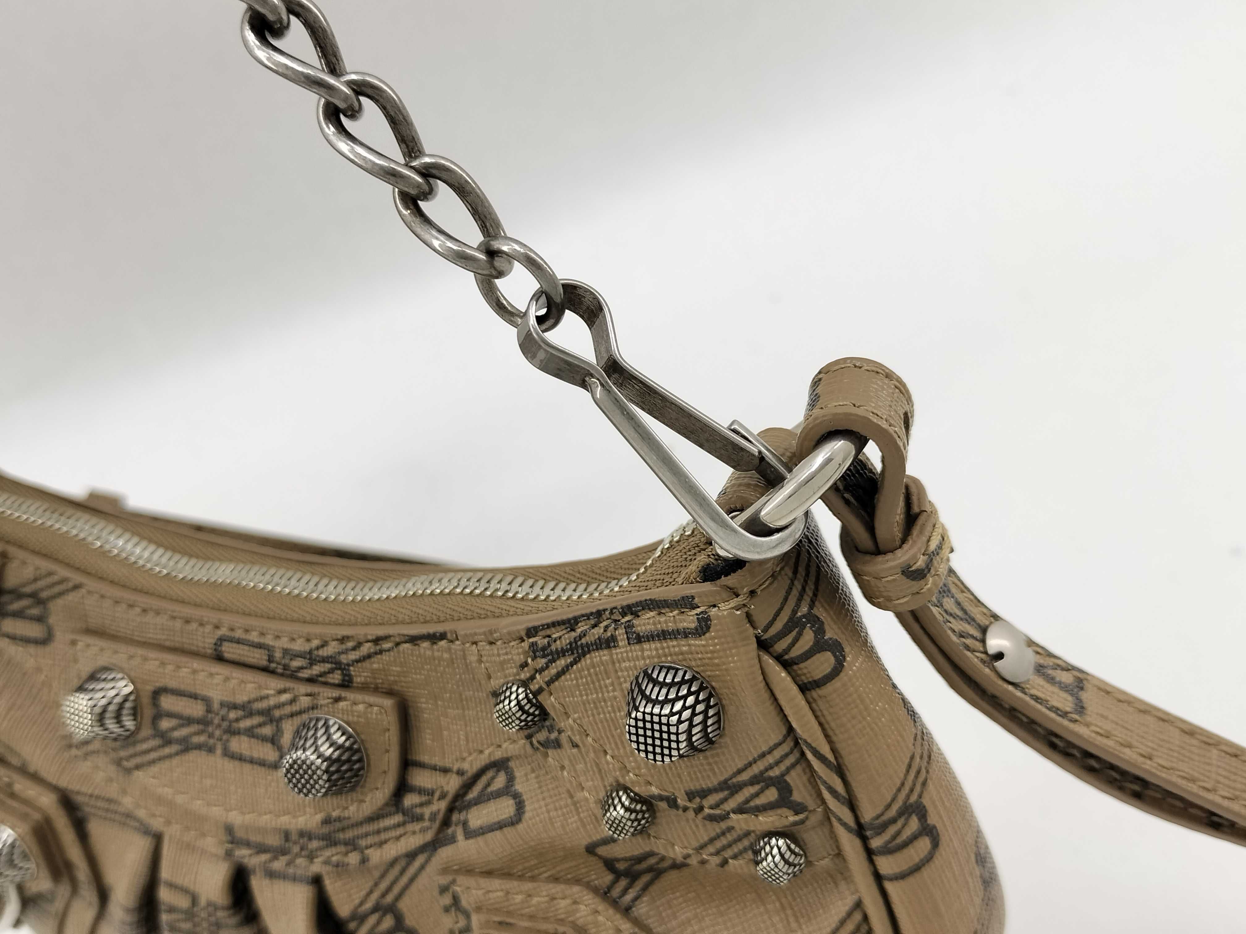 Le Cagole Shoulder Bag, Leather, Brown, Pouch — view 3