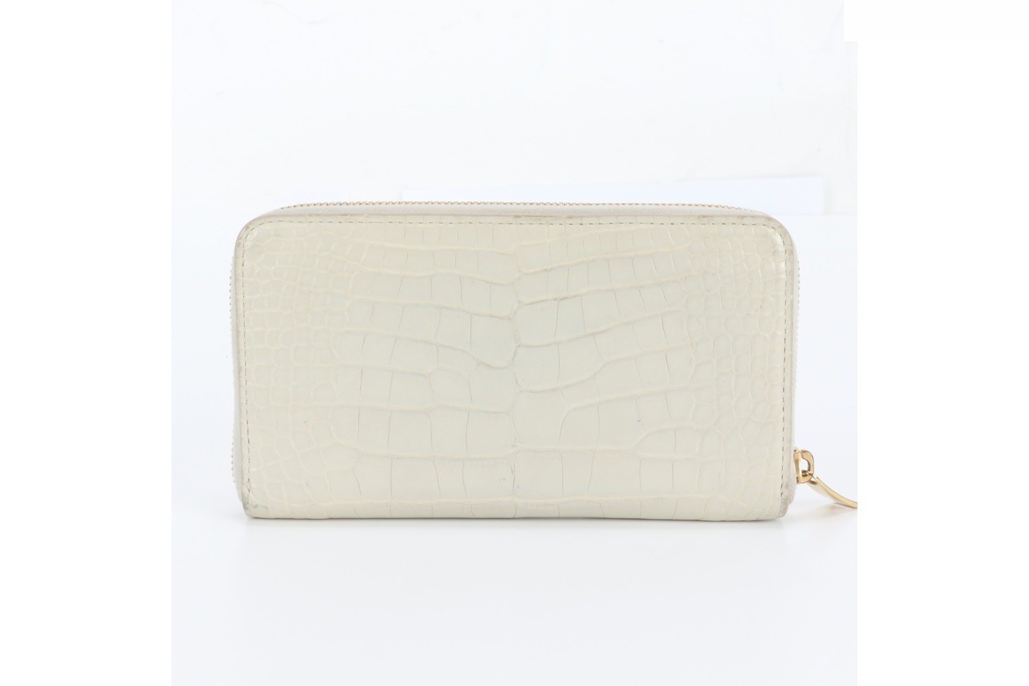Crocodile leather long wallet — view 2