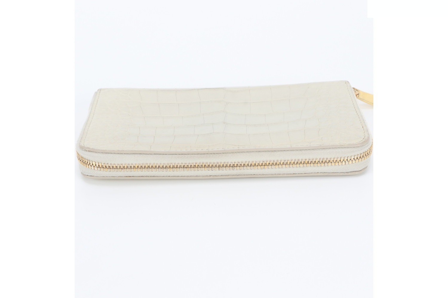 Crocodile leather long wallet — view 5