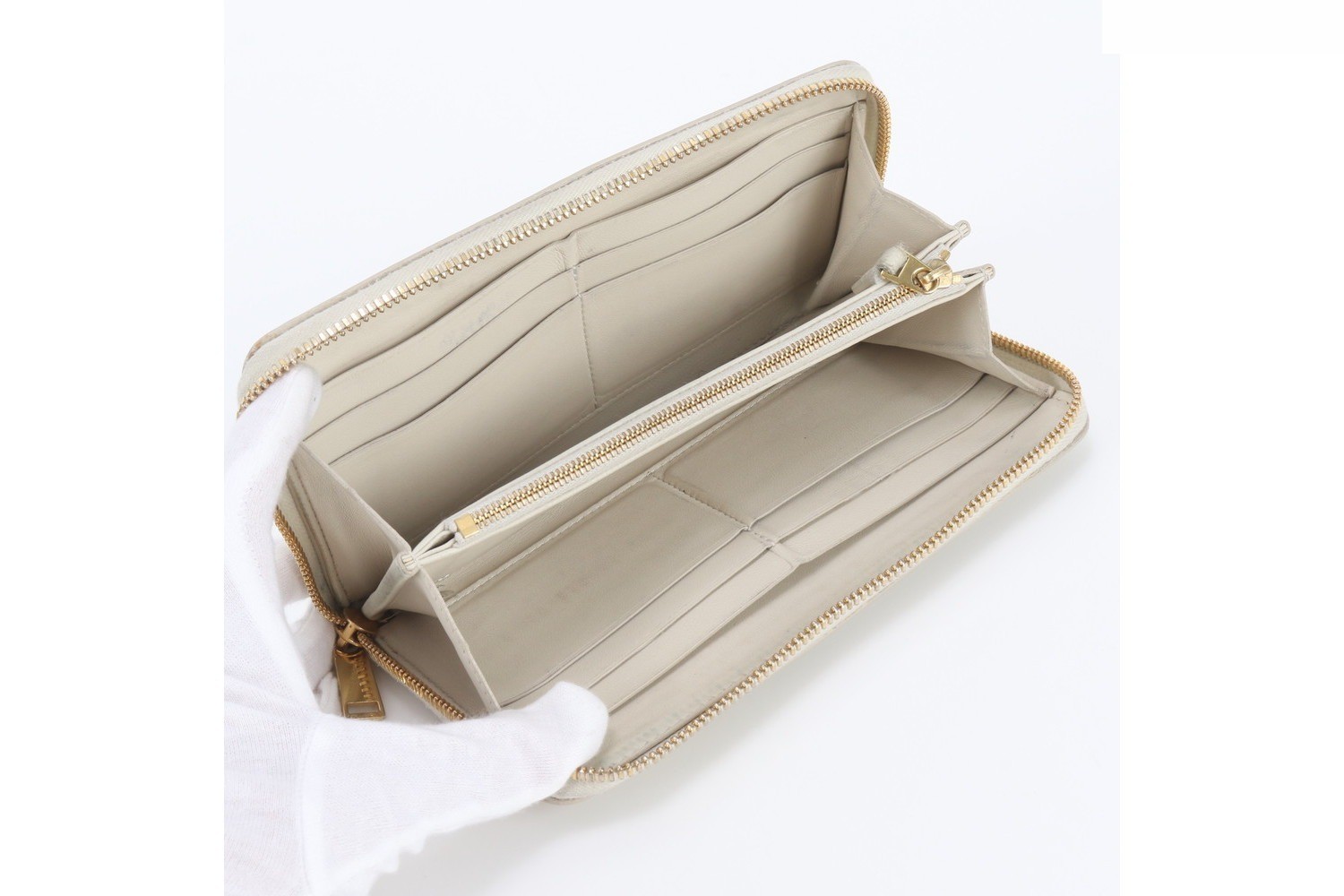 Crocodile leather long wallet — view 6