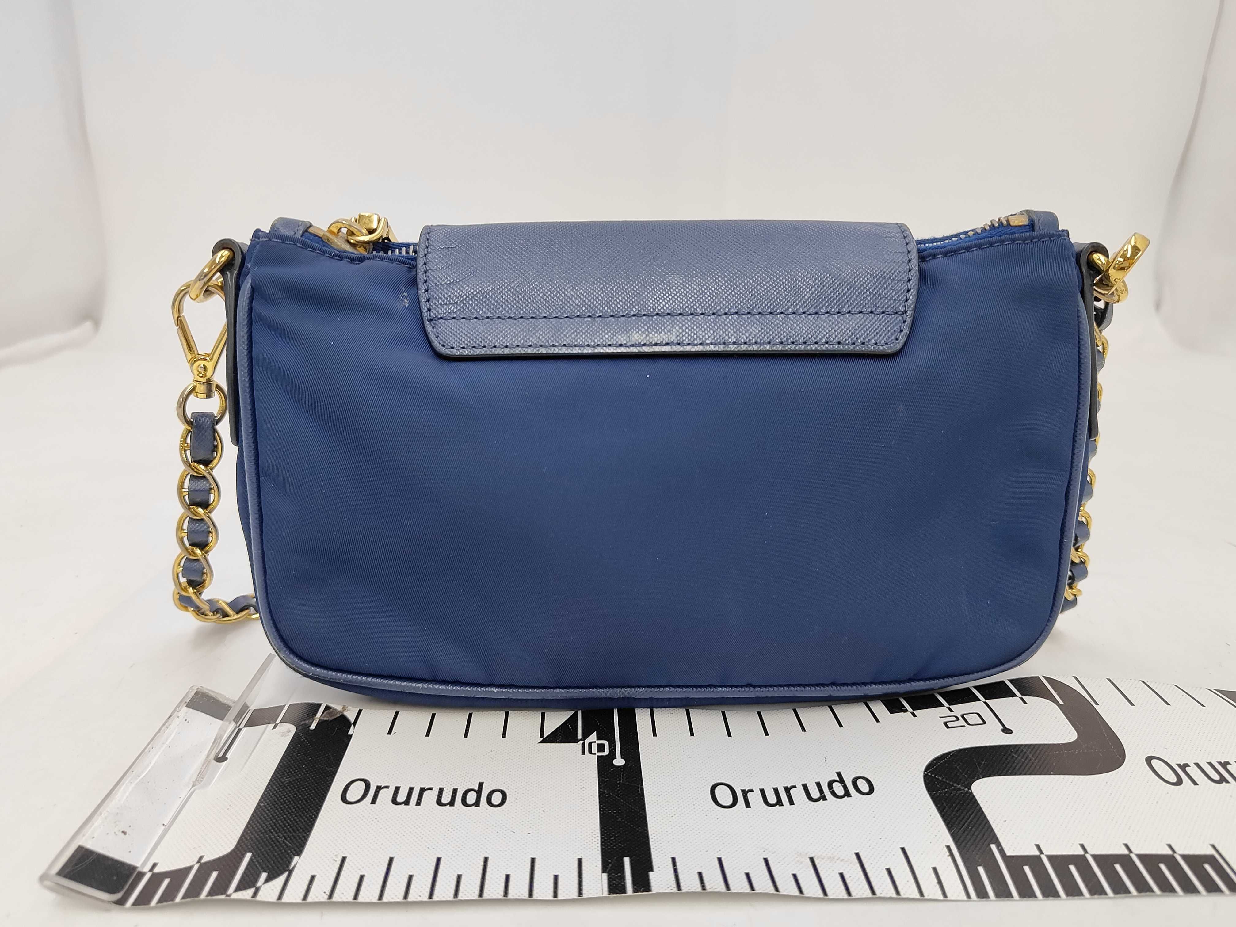 Saffiano Leather Chain Shoulder Bag — view 2