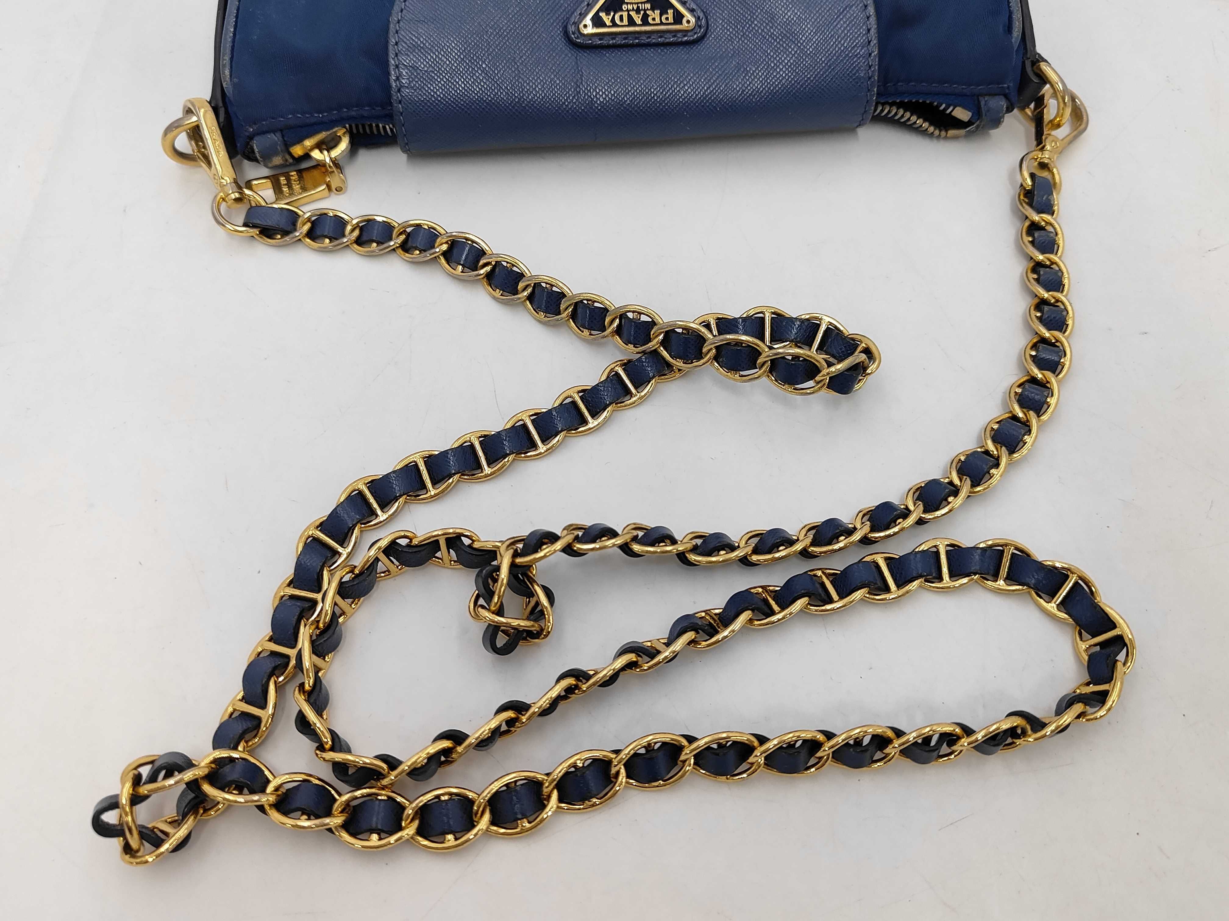Saffiano Leather Chain Shoulder Bag — view 5