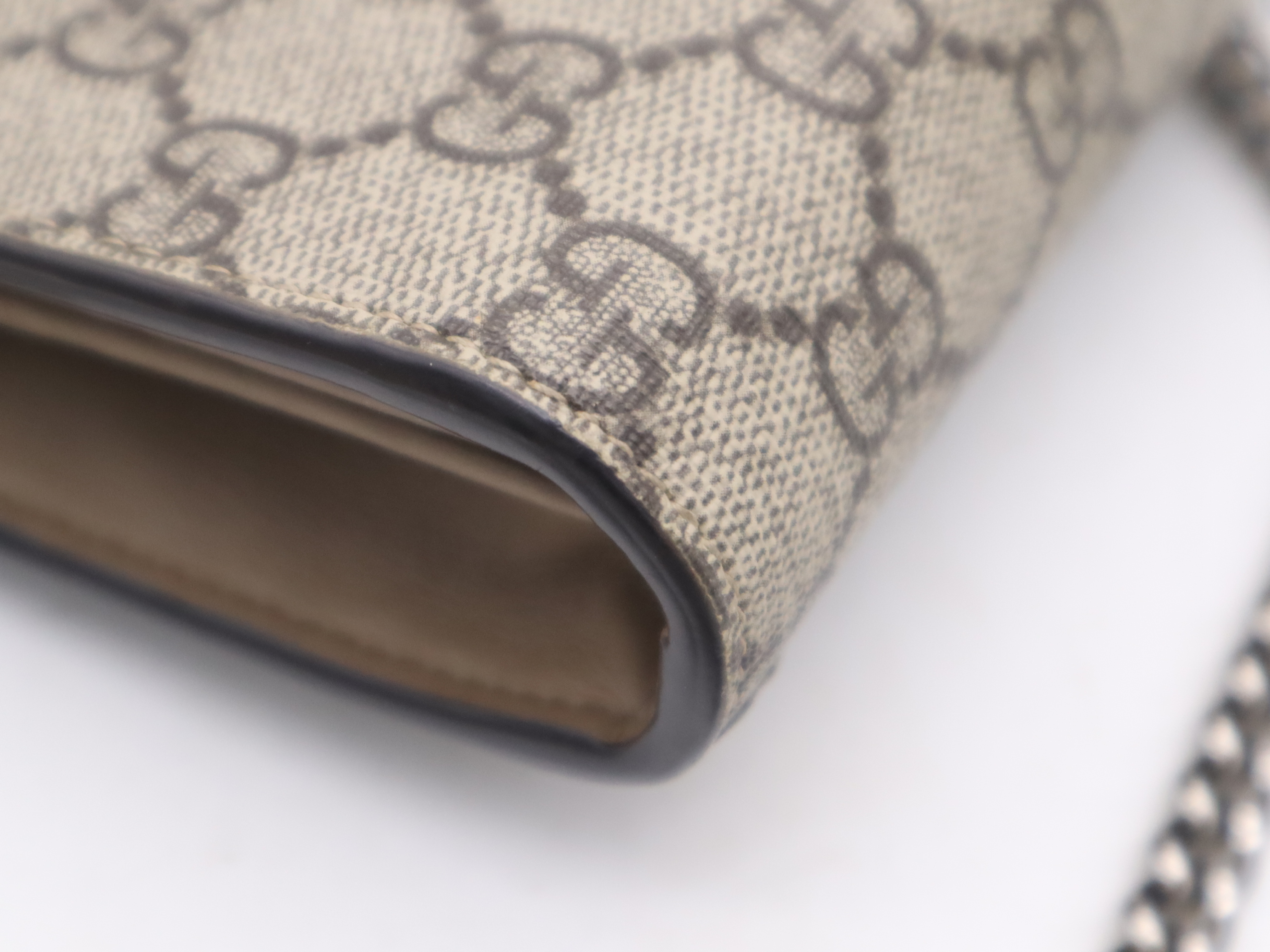 401231 GG Supreme Dionysus Chain Shoulder Bag, Beige, Silver Hardware, with Dust Bag. — view 11