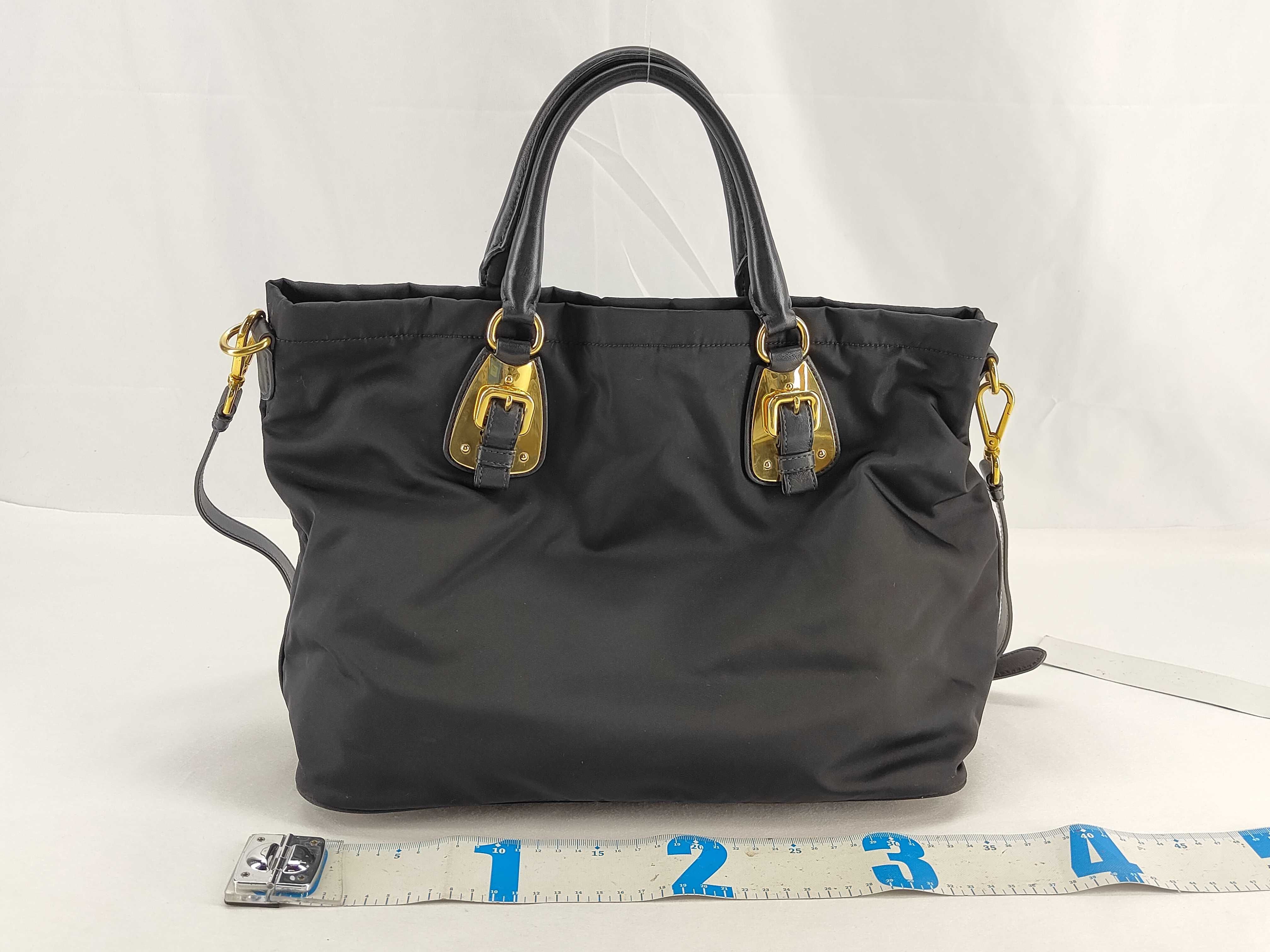 Nylon Black Nylon Tote Bag BN1902 Tote Bag — view 2