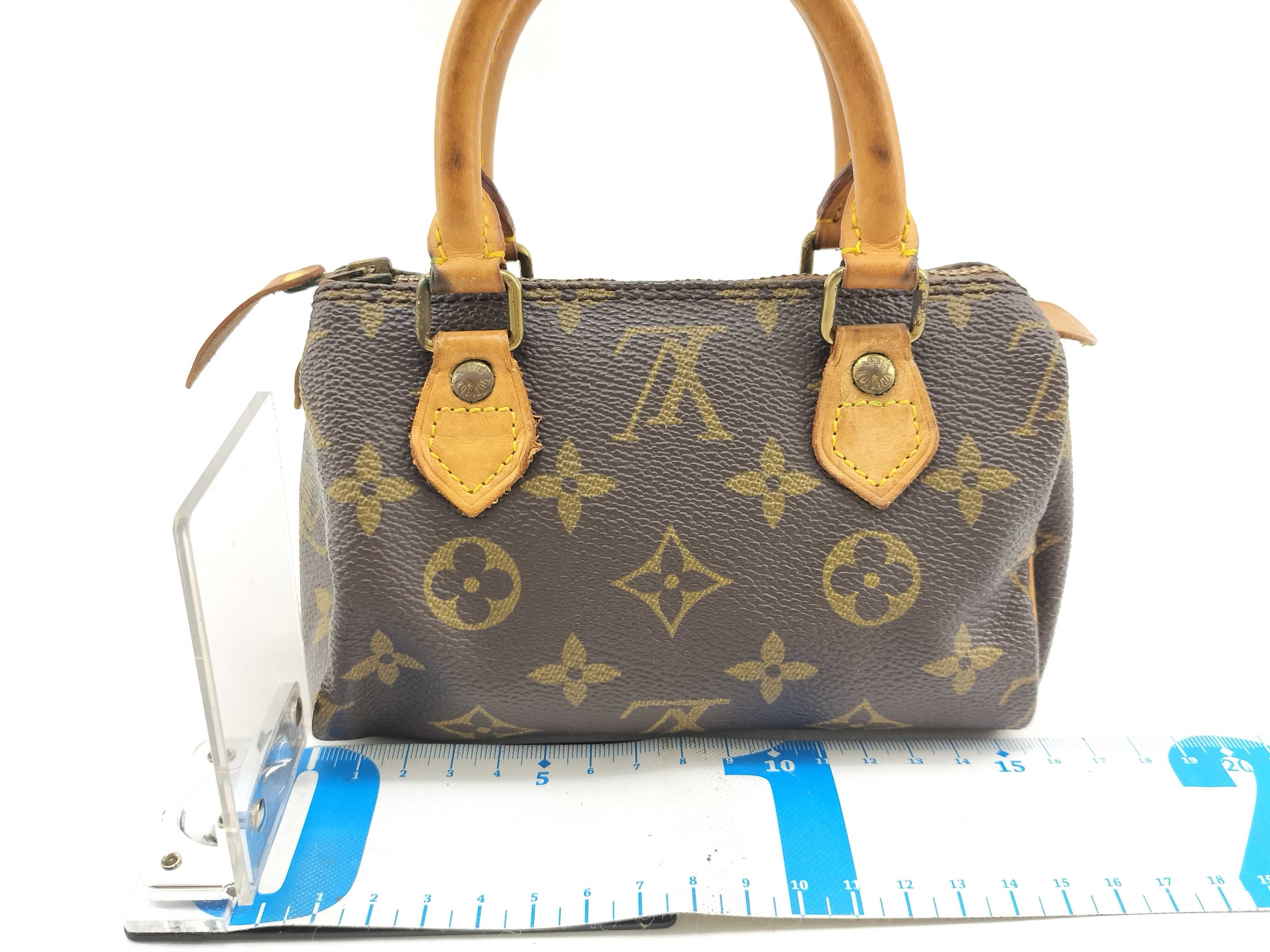Monogram Louis Vuitton Mini Speedy Shoulder Handbag — view 2