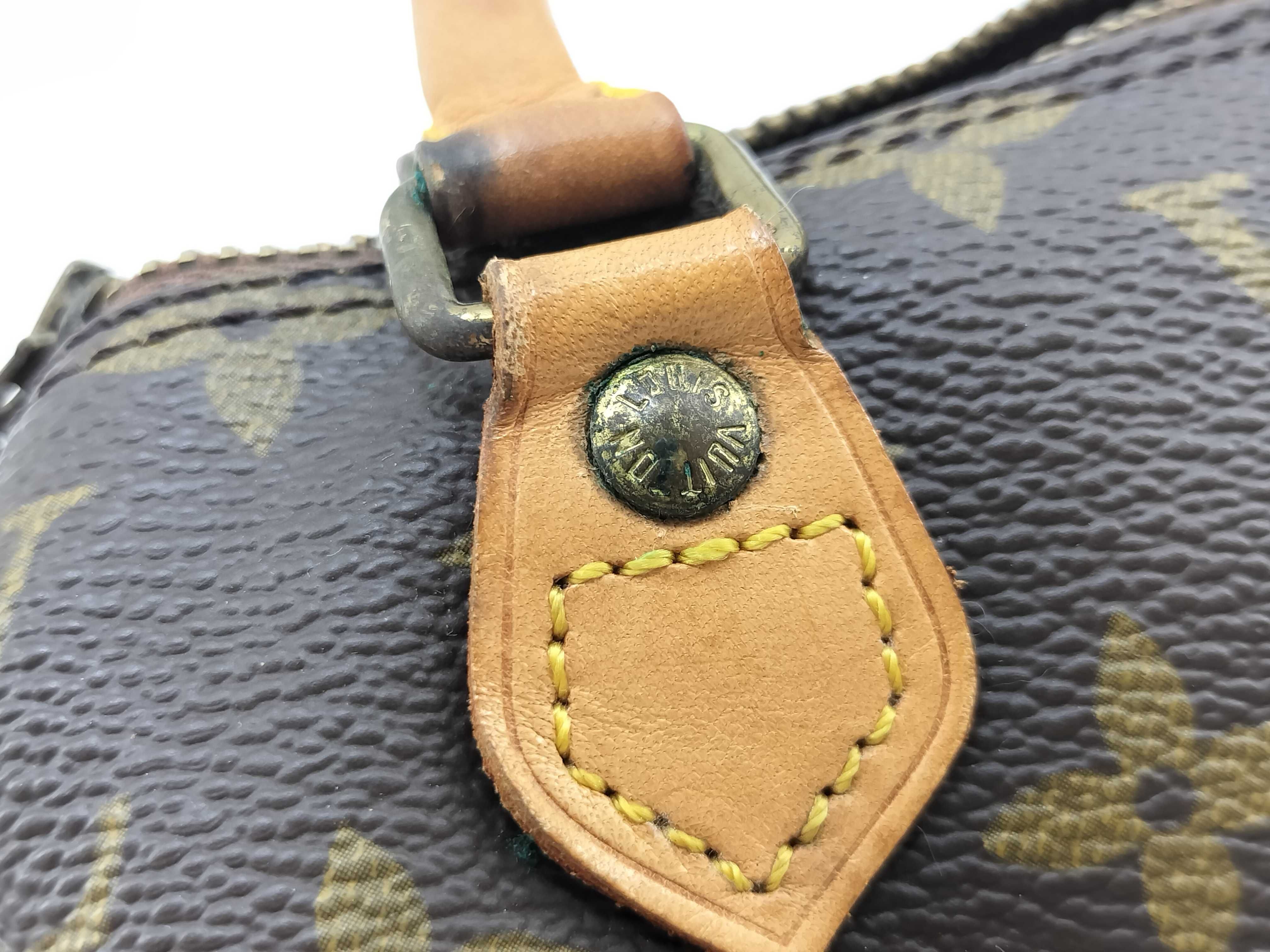 Monogram Louis Vuitton Mini Speedy Shoulder Handbag — view 14