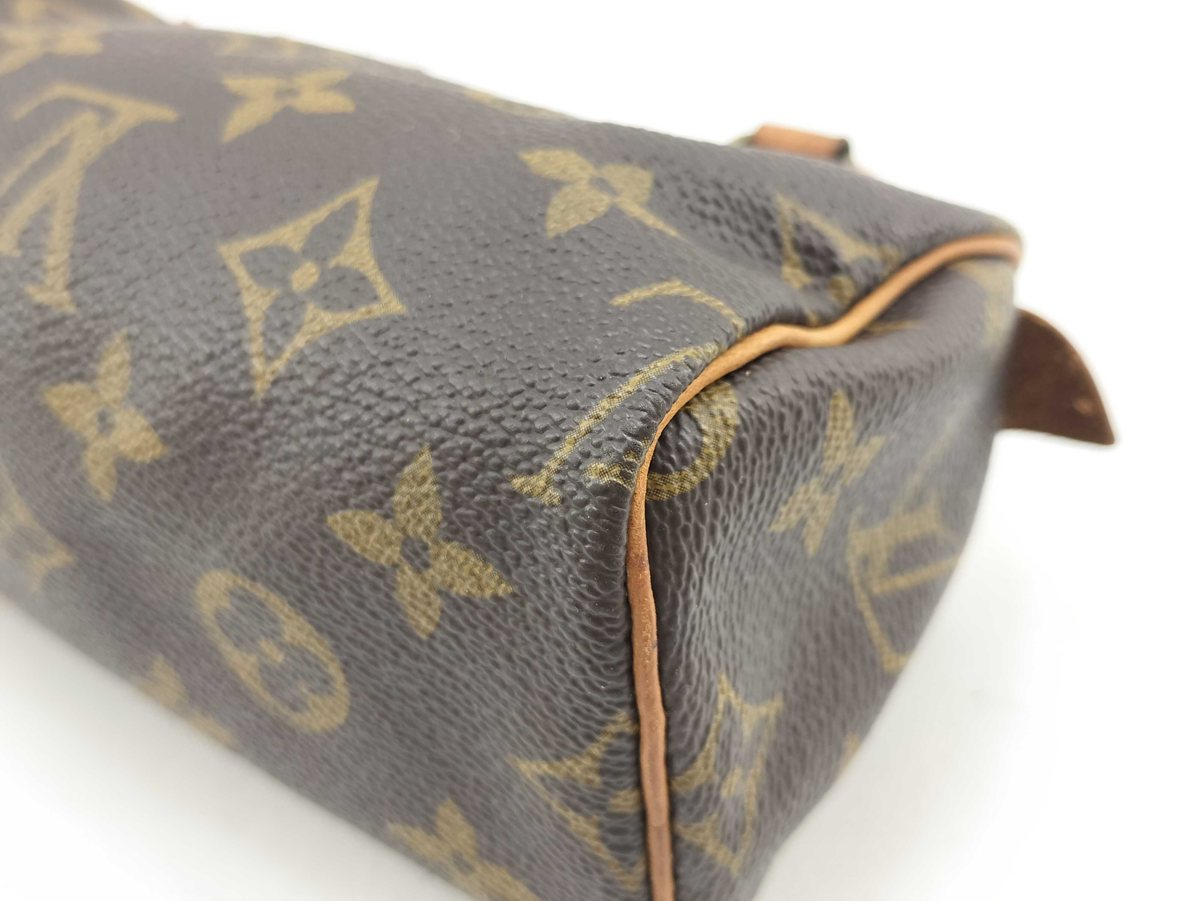 Monogram Louis Vuitton Mini Speedy Shoulder Handbag — view 4