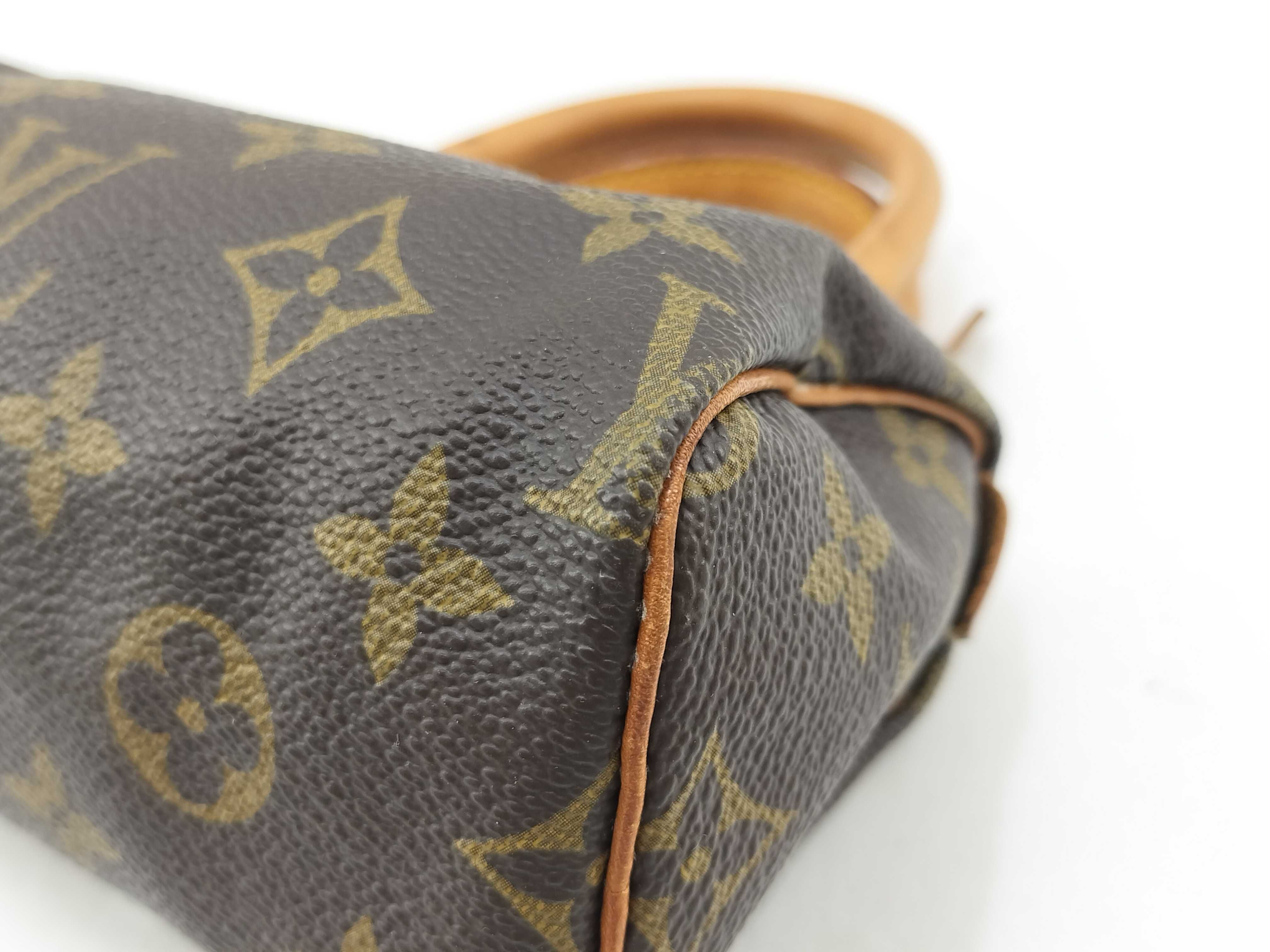 Monogram Louis Vuitton Mini Speedy Shoulder Handbag — view 5