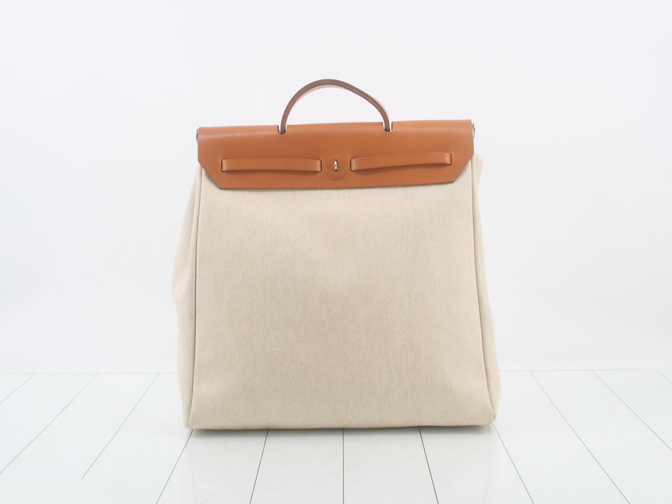 Herbag MM Toile/Leather Beige — view 2