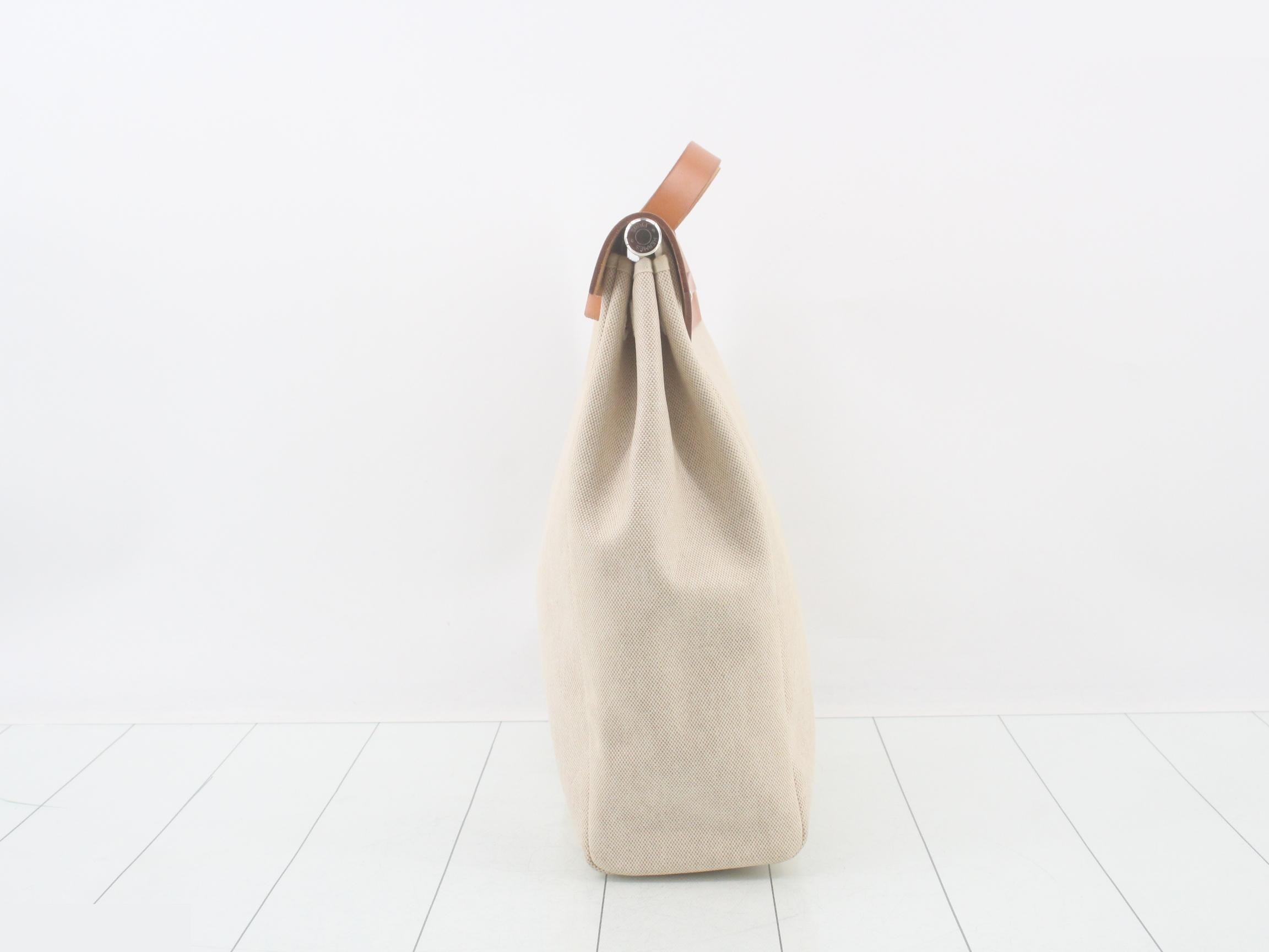 Herbag MM Toile/Leather Beige — view 3