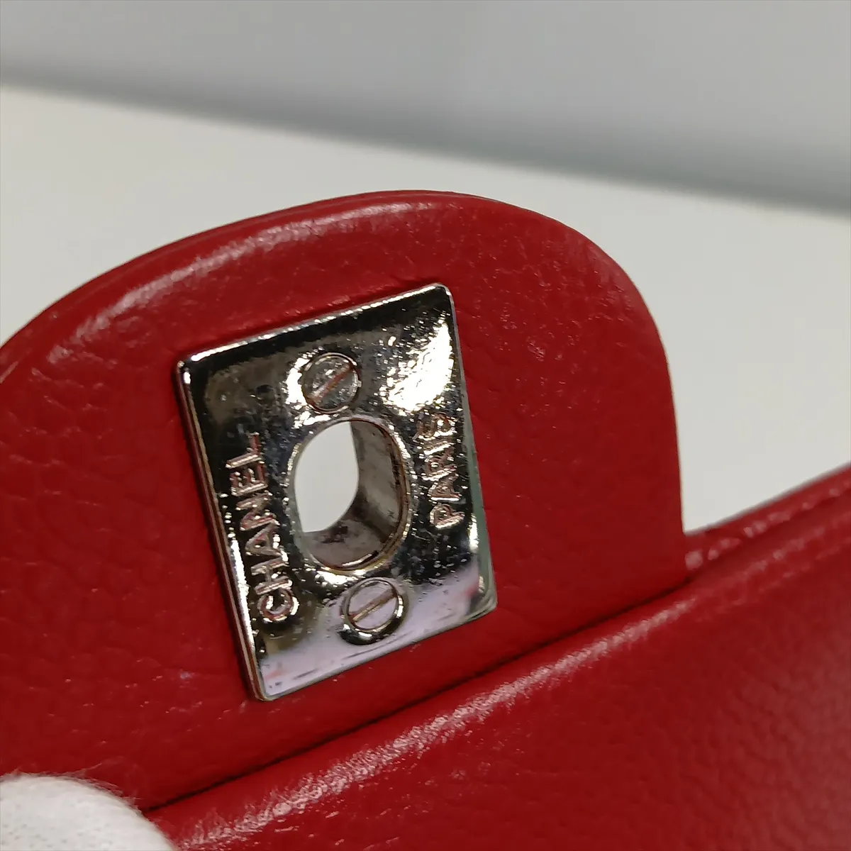 Mini Matelassé 20 Caviar Skin Single Flap Single Chain Bag, Red, Silver Hardware, 19776600, Serial Number 19-series, A69900 — view 12