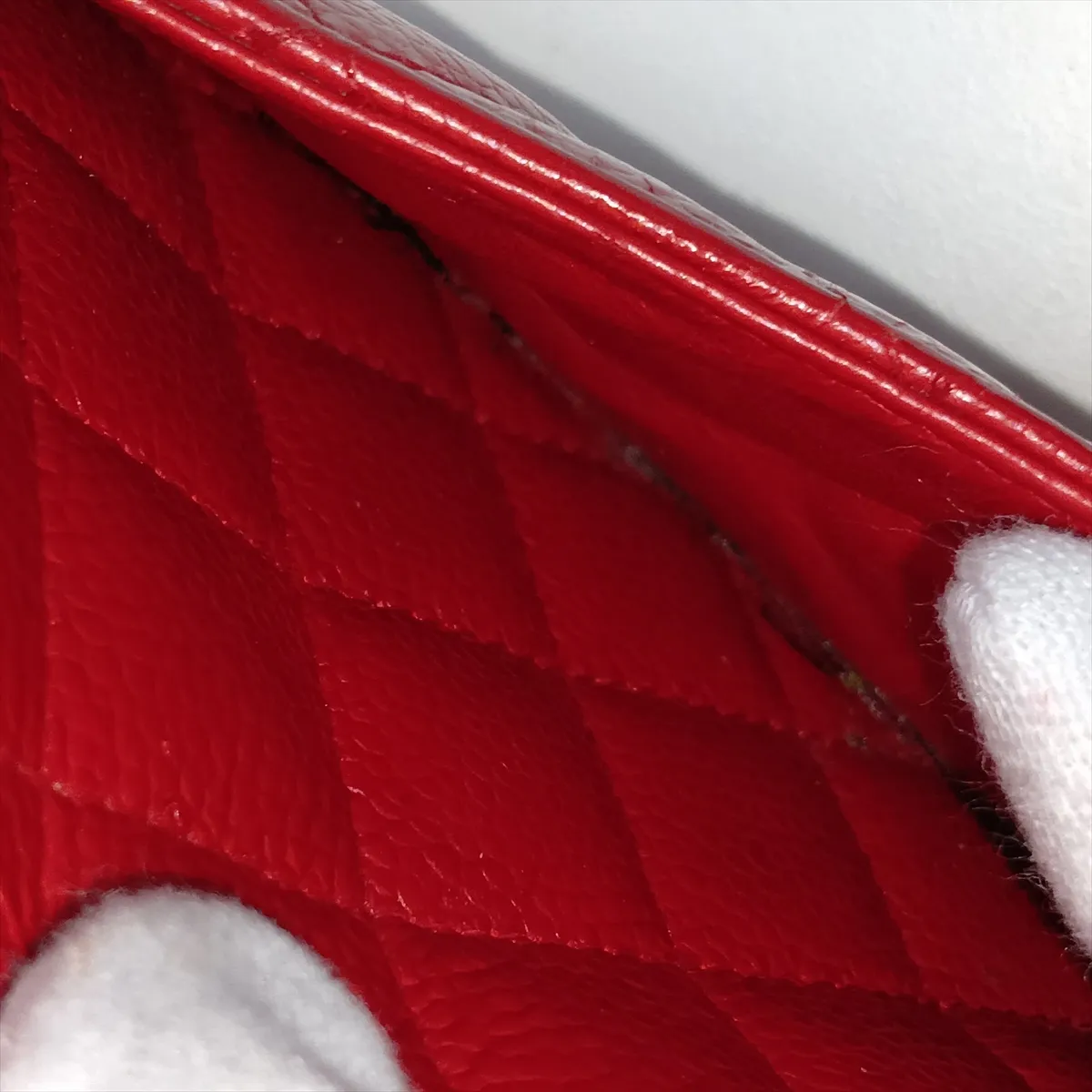Mini Matelassé 20 Caviar Skin Single Flap Single Chain Bag, Red, Silver Hardware, 19776600, Serial Number 19-series, A69900 — view 14