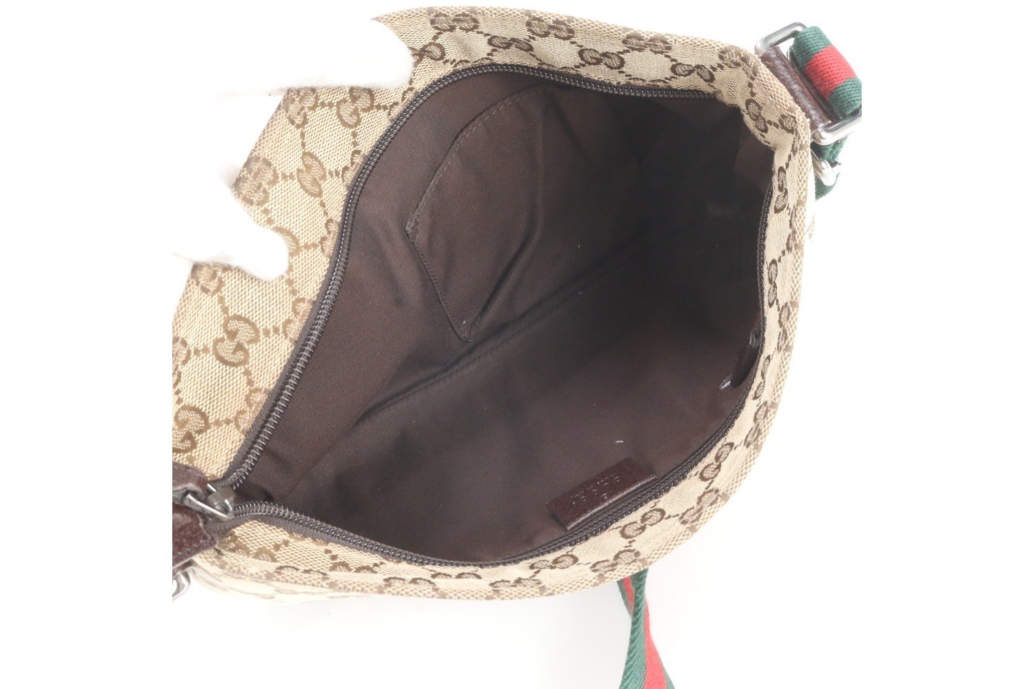 GG Canvas Sherry Line 189749 Leather Shoulder Bag — view 7