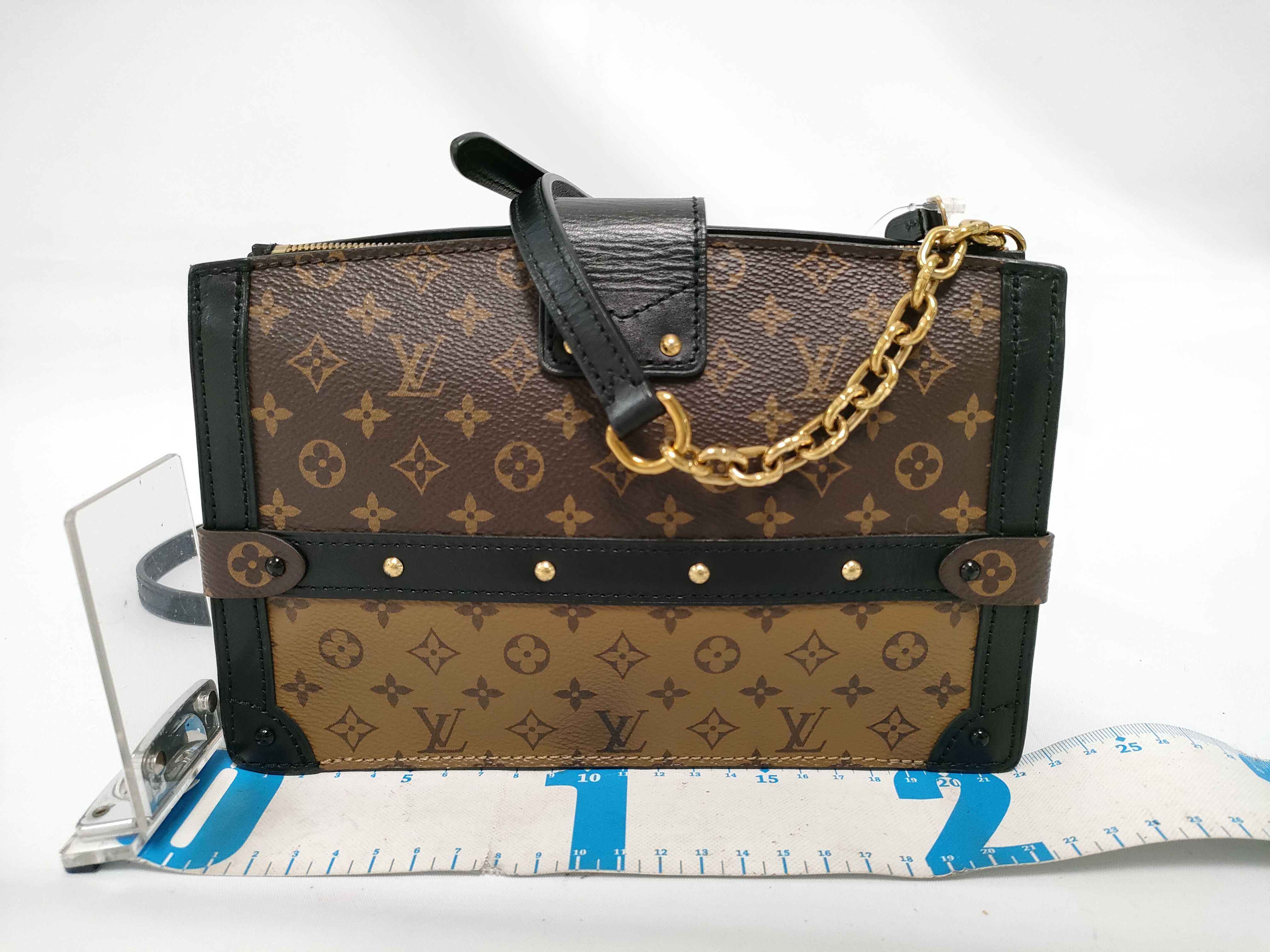 Monogram Trunk Clutch Brown Gold Monogram Reverse IC Shoulder Bag — view 2