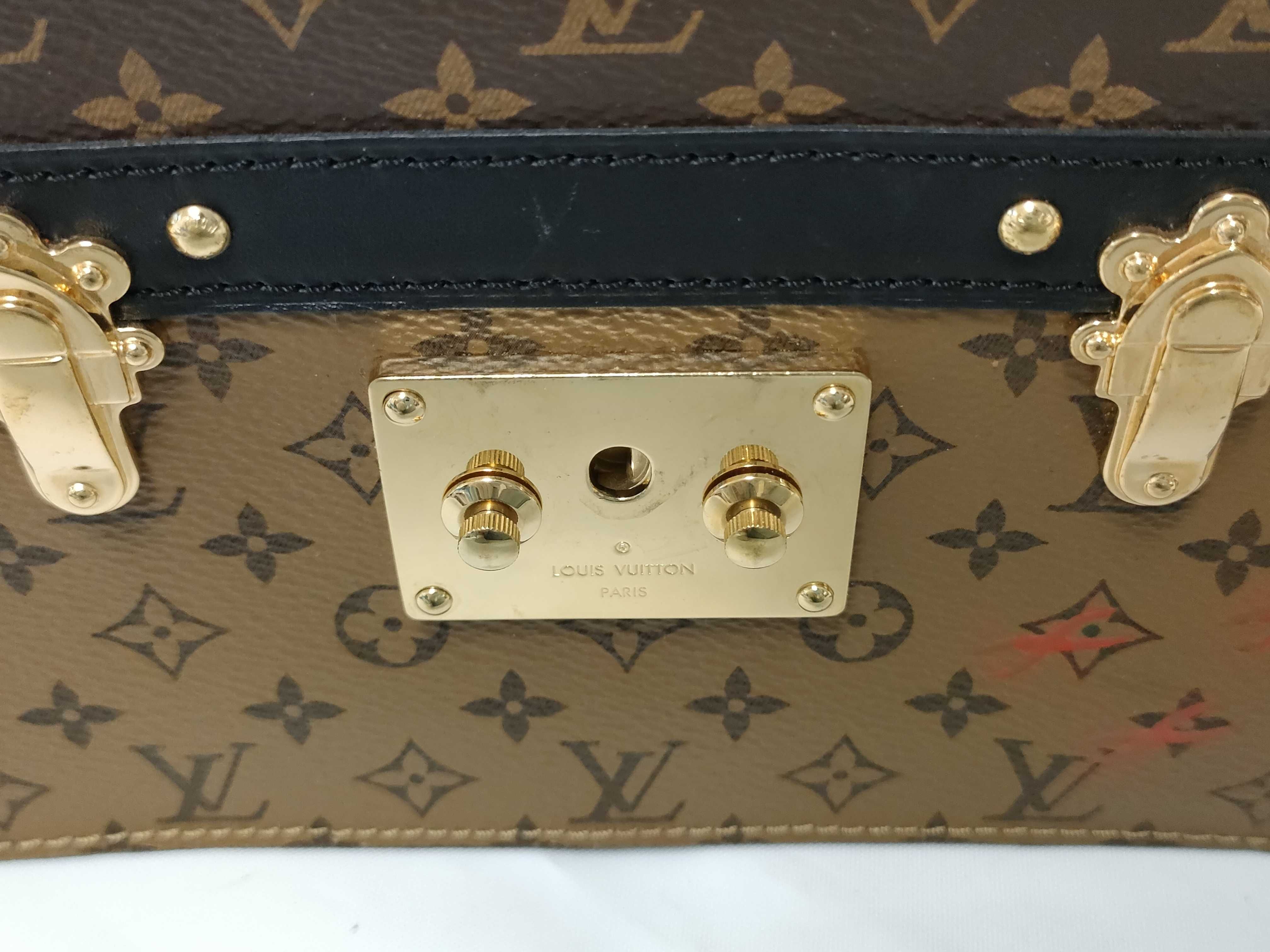 Monogram Trunk Clutch Brown Gold Monogram Reverse IC Shoulder Bag — view 12