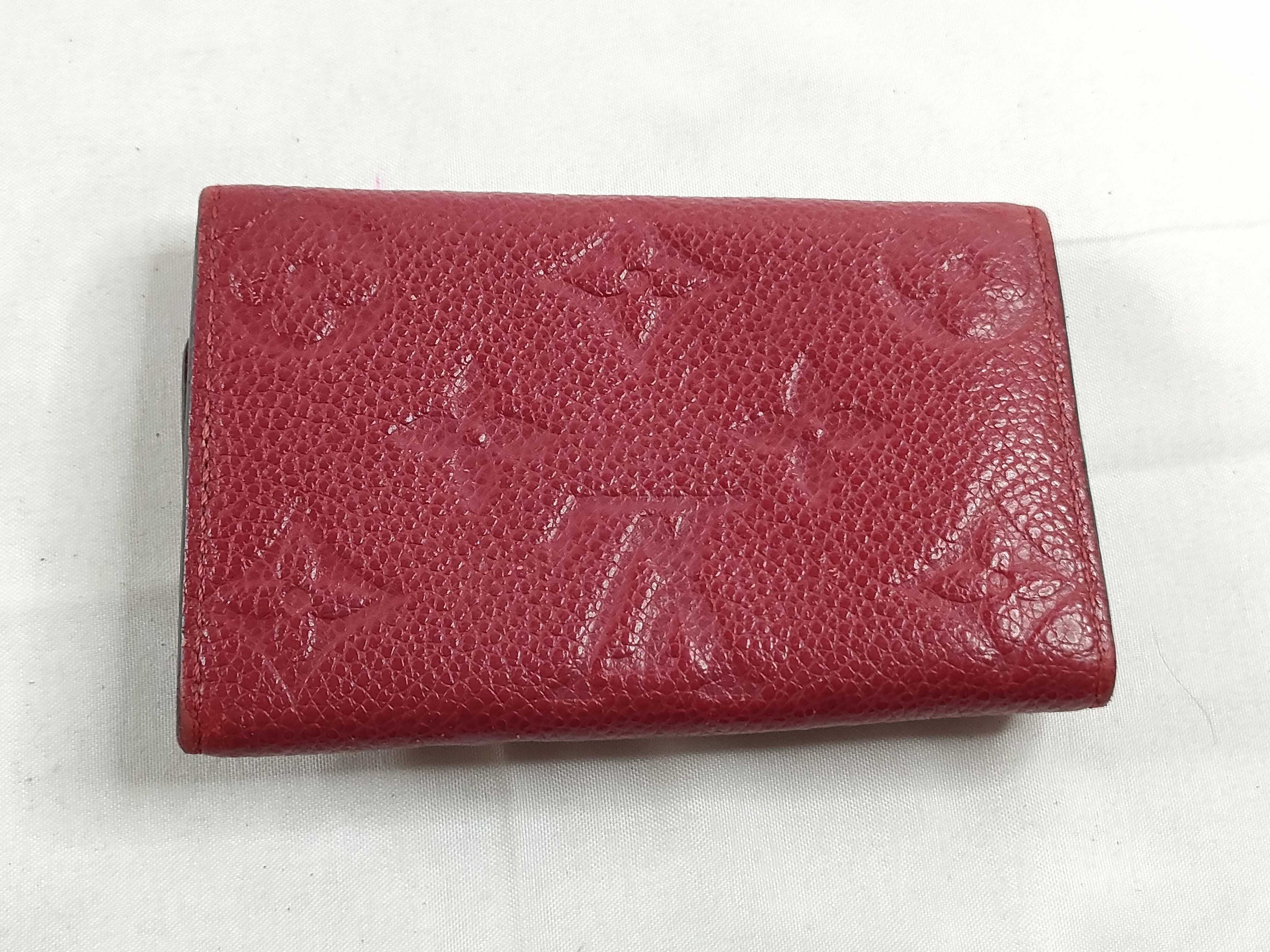 Monogram Empreinte Louis Vuitton Monogram Empreinte Multicles 6 Red M63708 SP1159 Key Case — view 2
