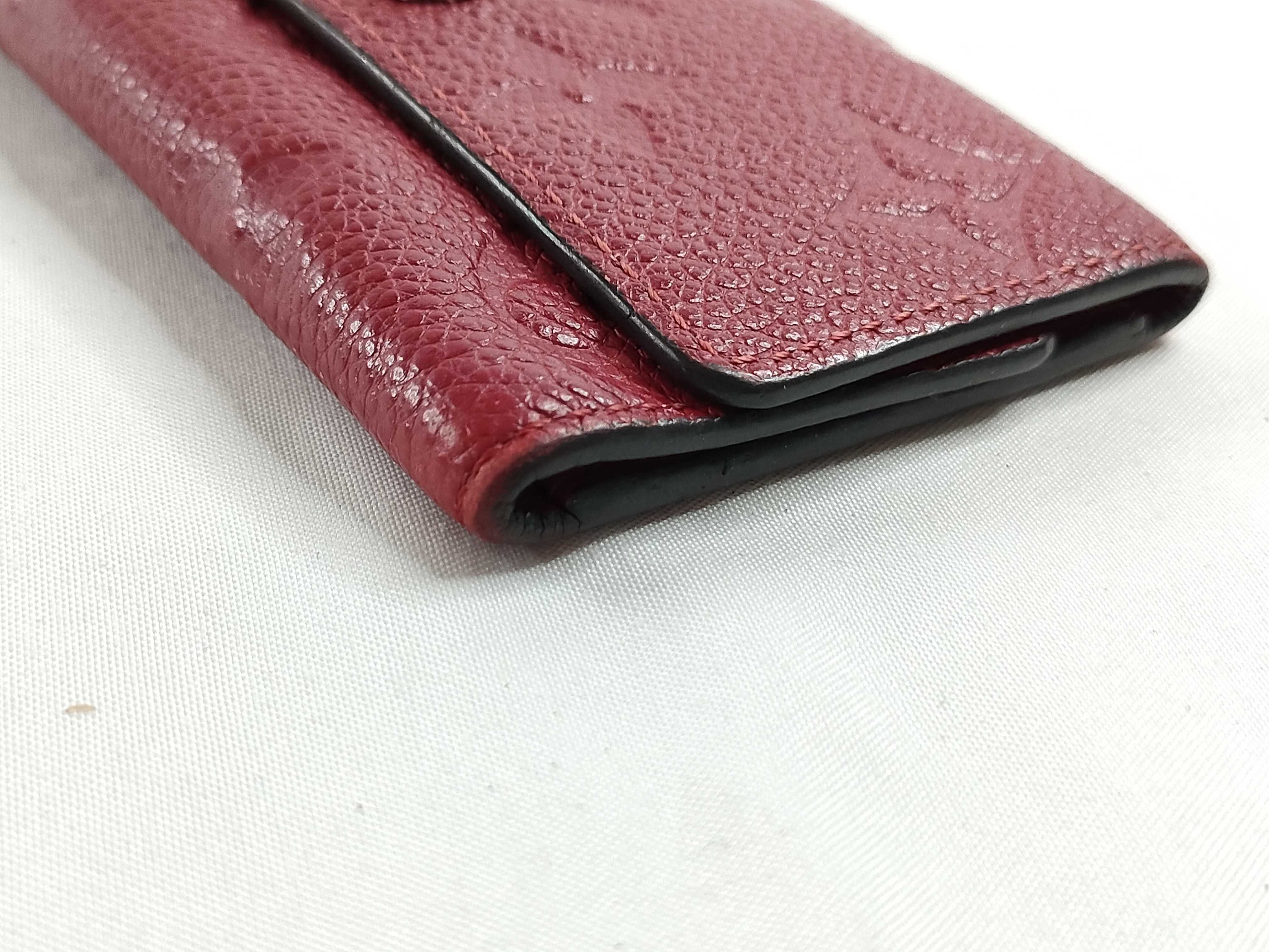 Monogram Empreinte Louis Vuitton Monogram Empreinte Multicles 6 Red M63708 SP1159 Key Case — view 5