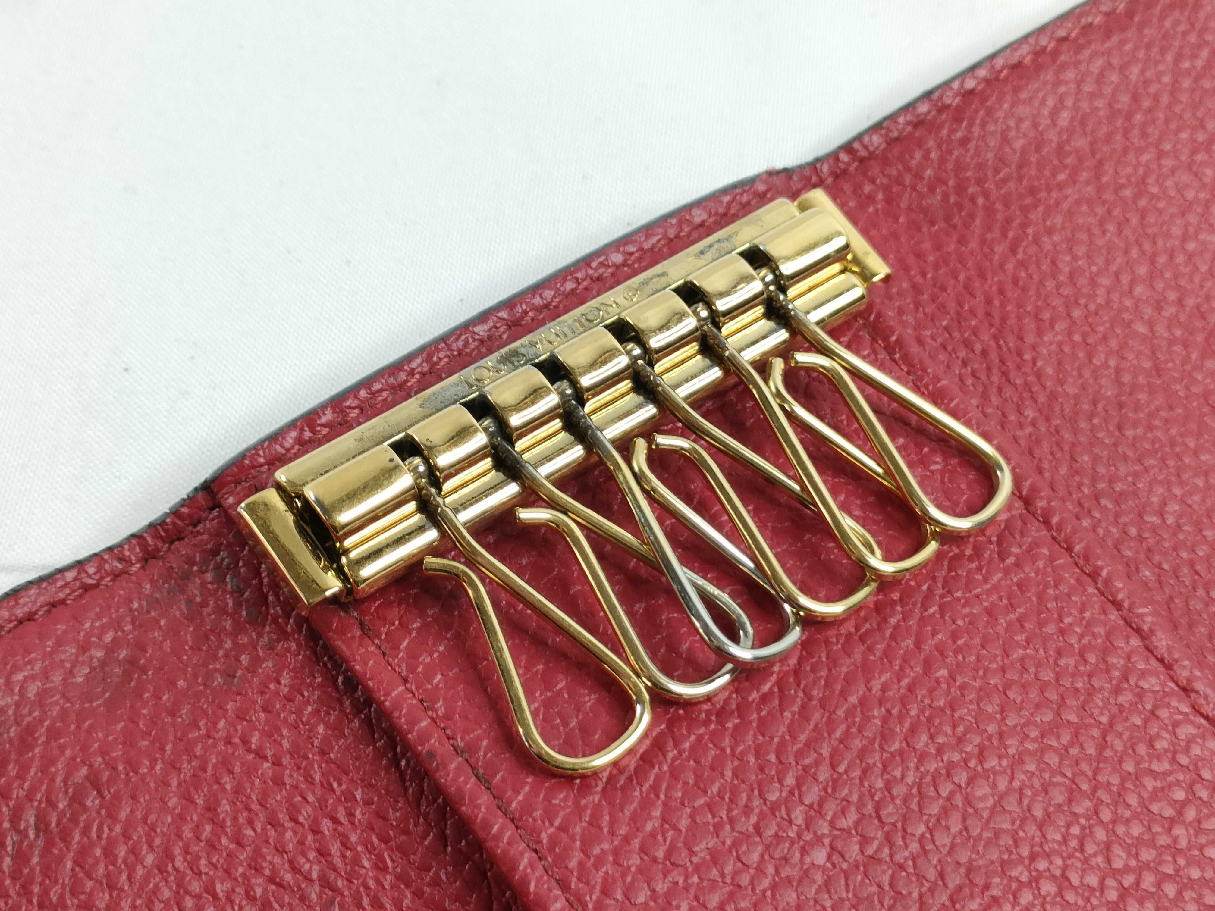 Monogram Empreinte Louis Vuitton Monogram Empreinte Multicles 6 Red M63708 SP1159 Key Case — view 10