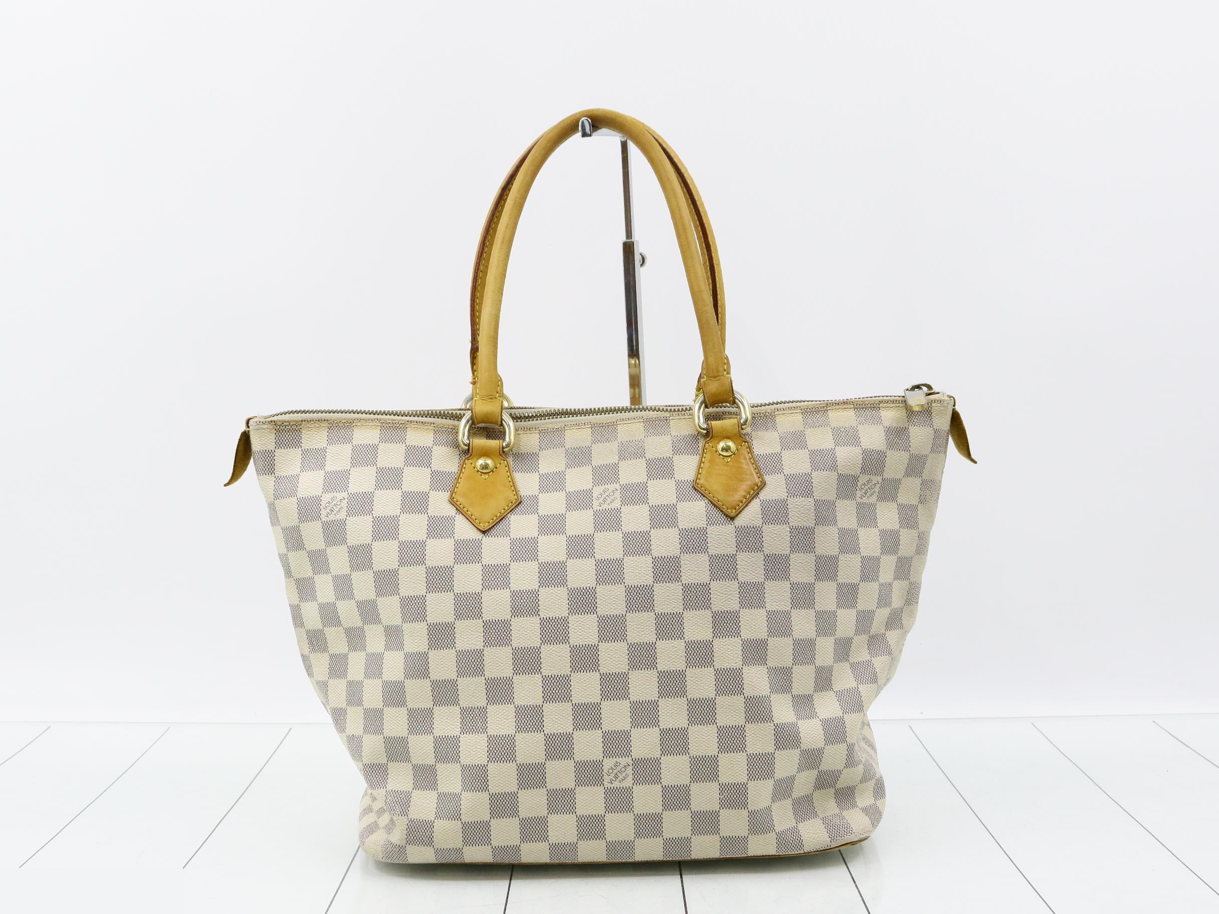 Damier Azur Saleya MM Tote Bag — view 2