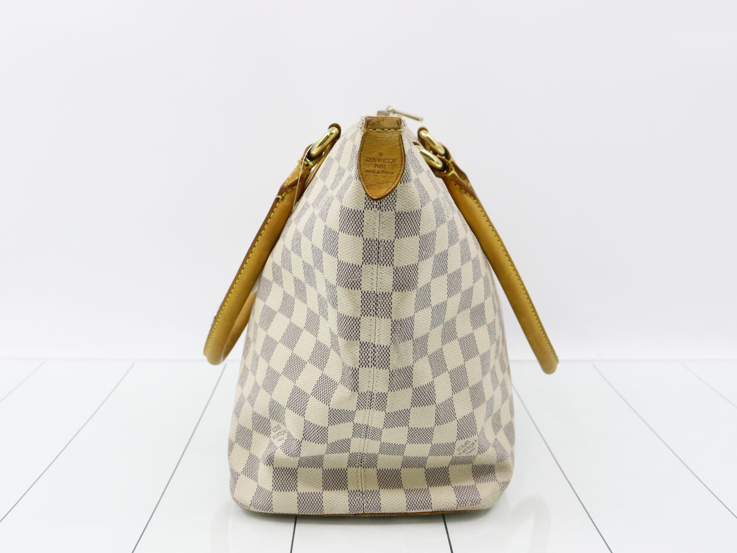 Damier Azur Saleya MM Tote Bag — view 3
