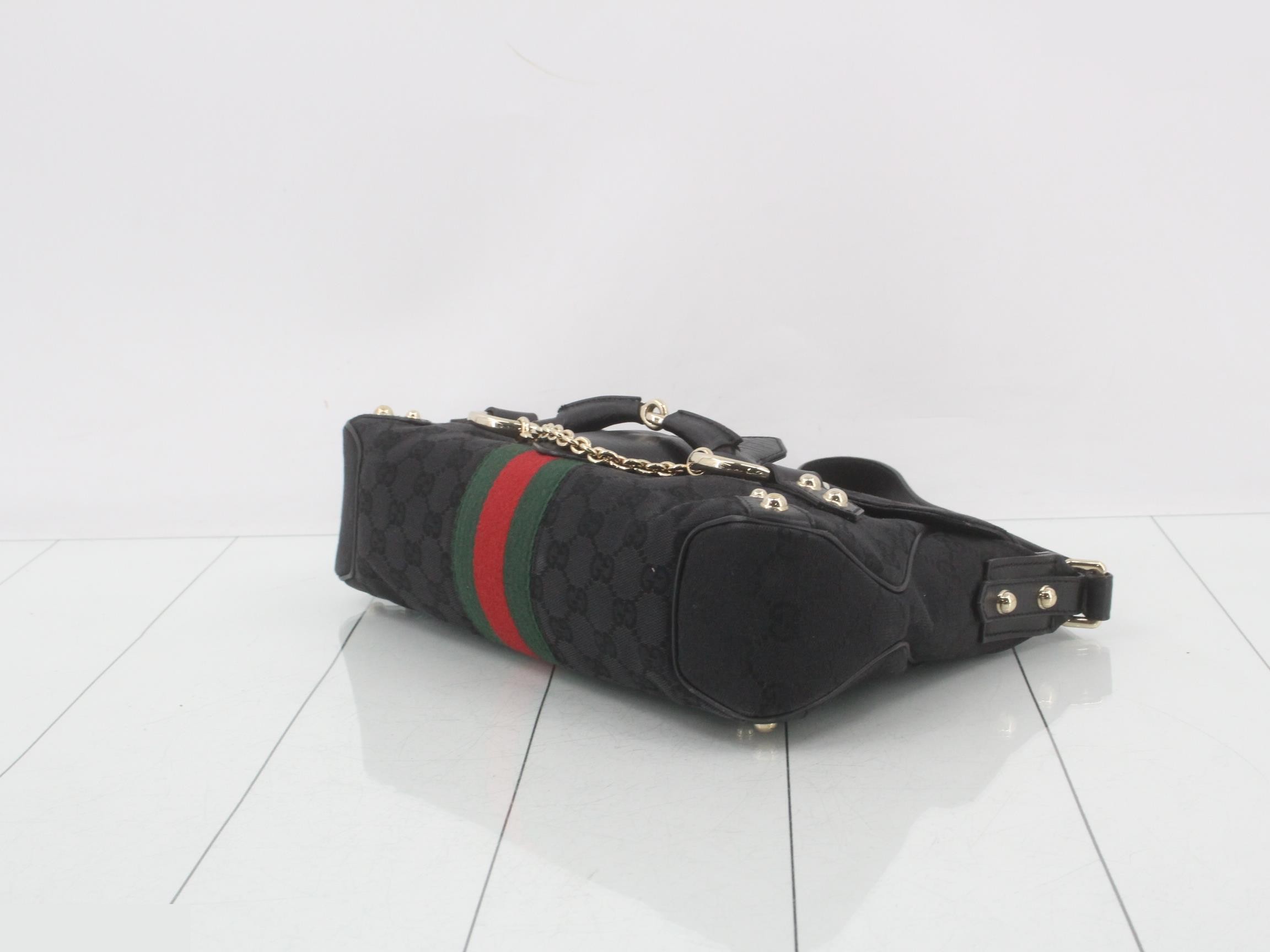 GG Canvas Horsebit Shoulder Bag — view 6