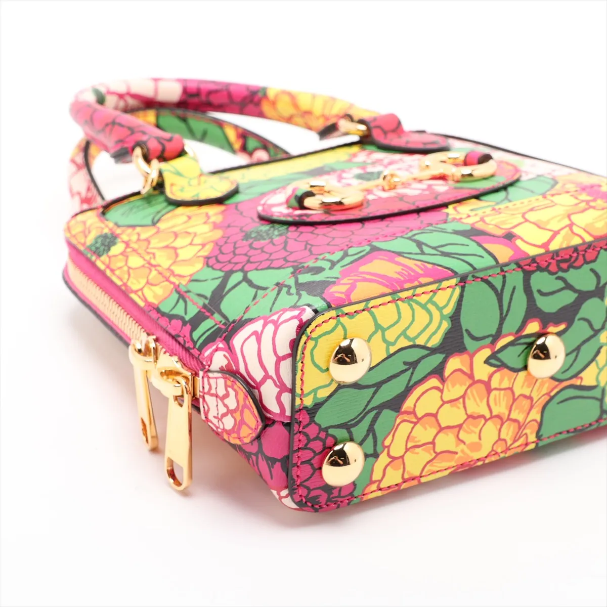 Horsebit 1955 Leather 2-Way Handbag, Multicolor 640716 — view 4