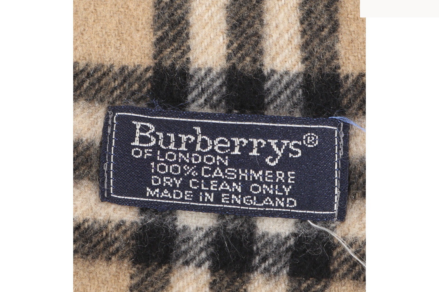 100% Cashmere Check Pattern Scarf — view 6