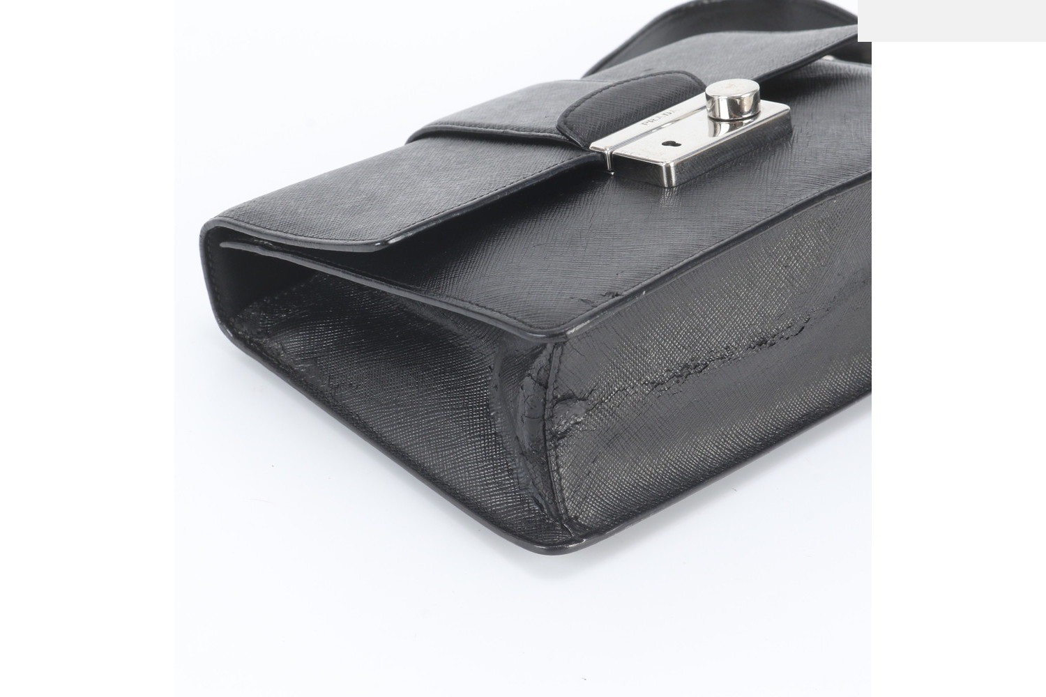 Saffiano Leather 2-Way Chain Shoulder Bag — view 6