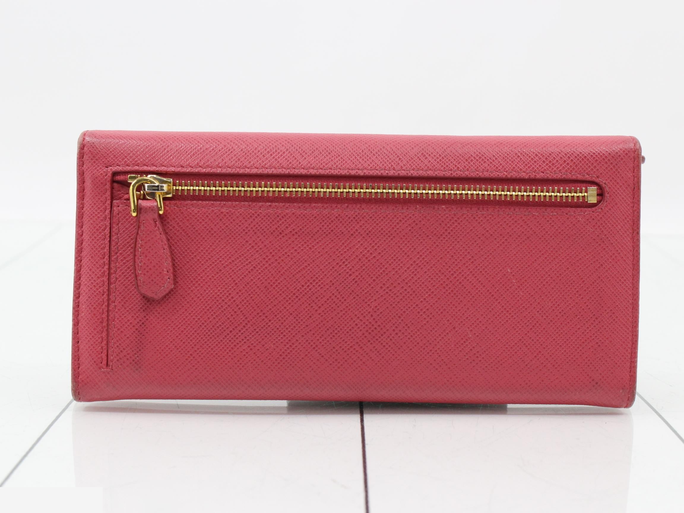 Saffiano Logo Bi-fold Long Wallet — view 2