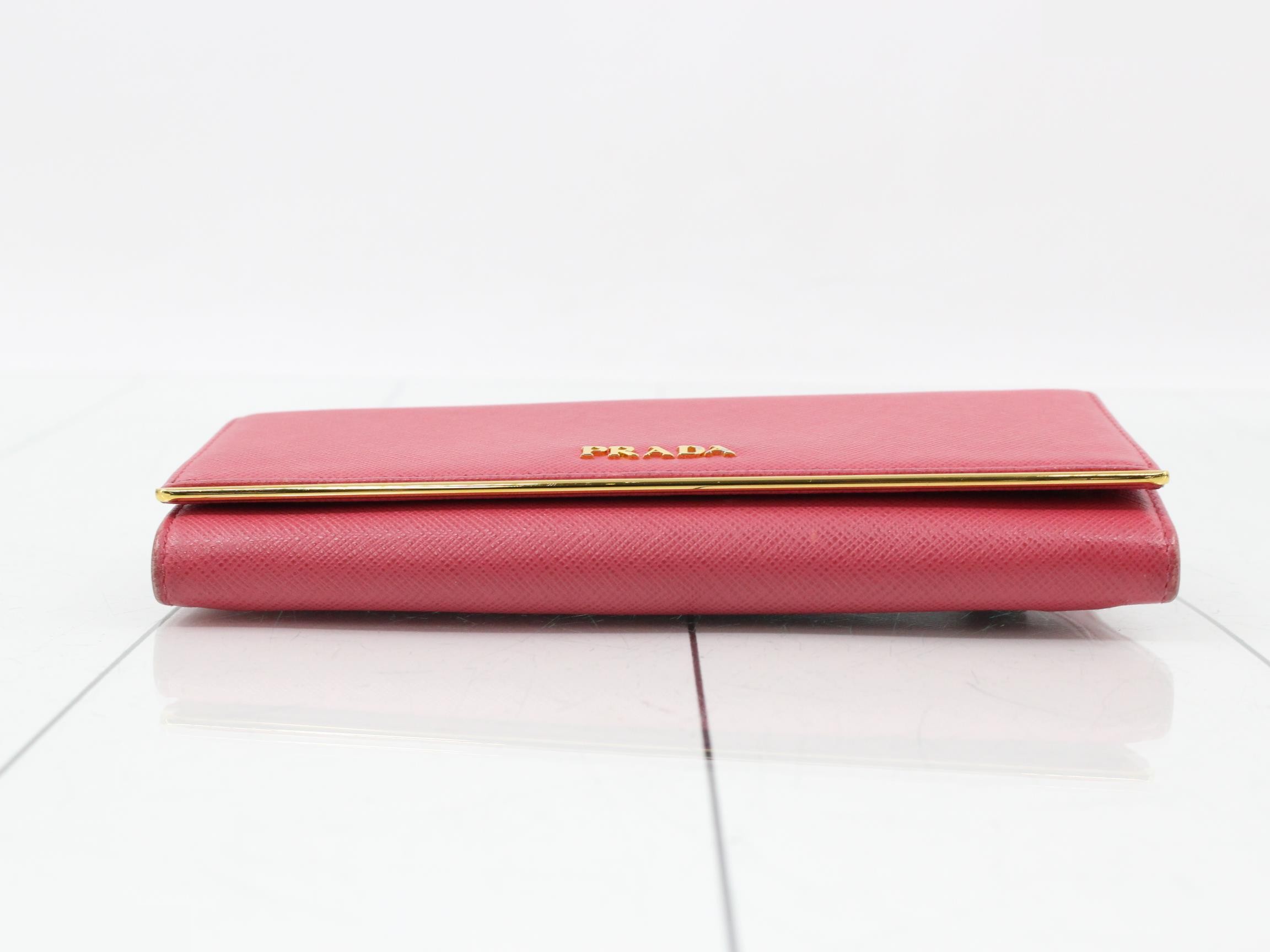 Saffiano Logo Bi-fold Long Wallet — view 3