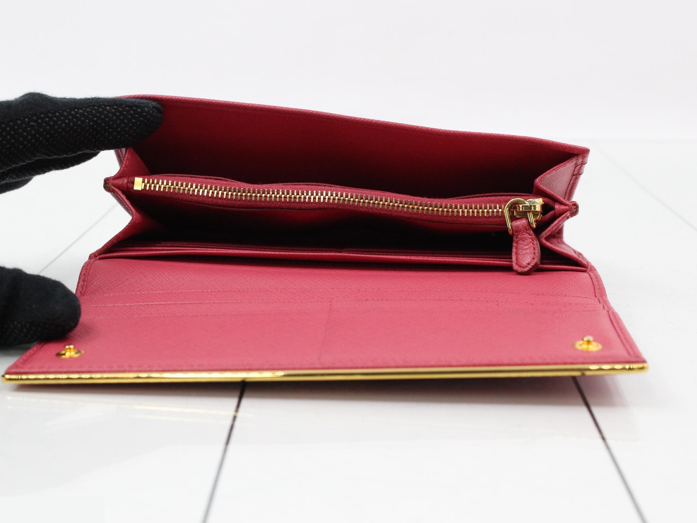 Saffiano Logo Bi-fold Long Wallet — view 4