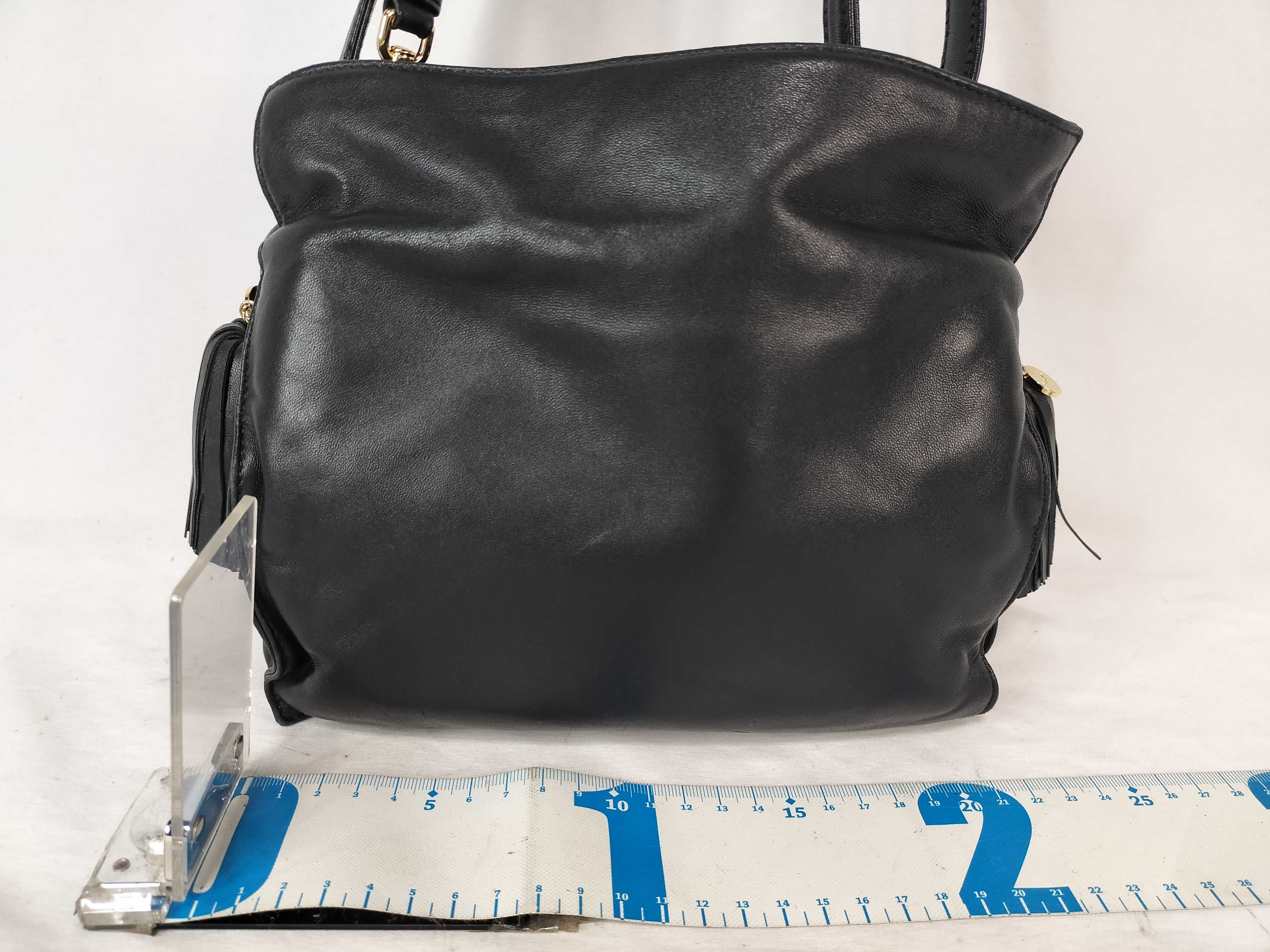 Leather Flamenco Shoulder Bag — view 2