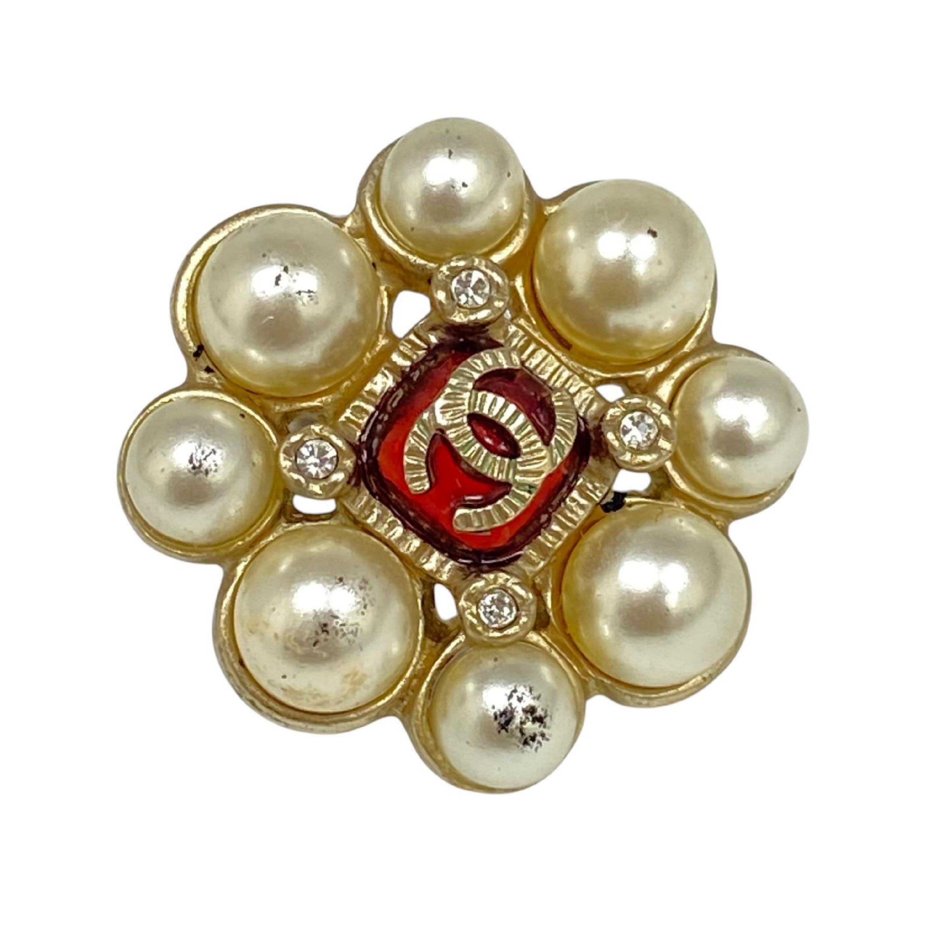 【*Shipped from: Hong Kong*】CHANEL ( ) Gold-colored faux pearl A15S earrings — view 13