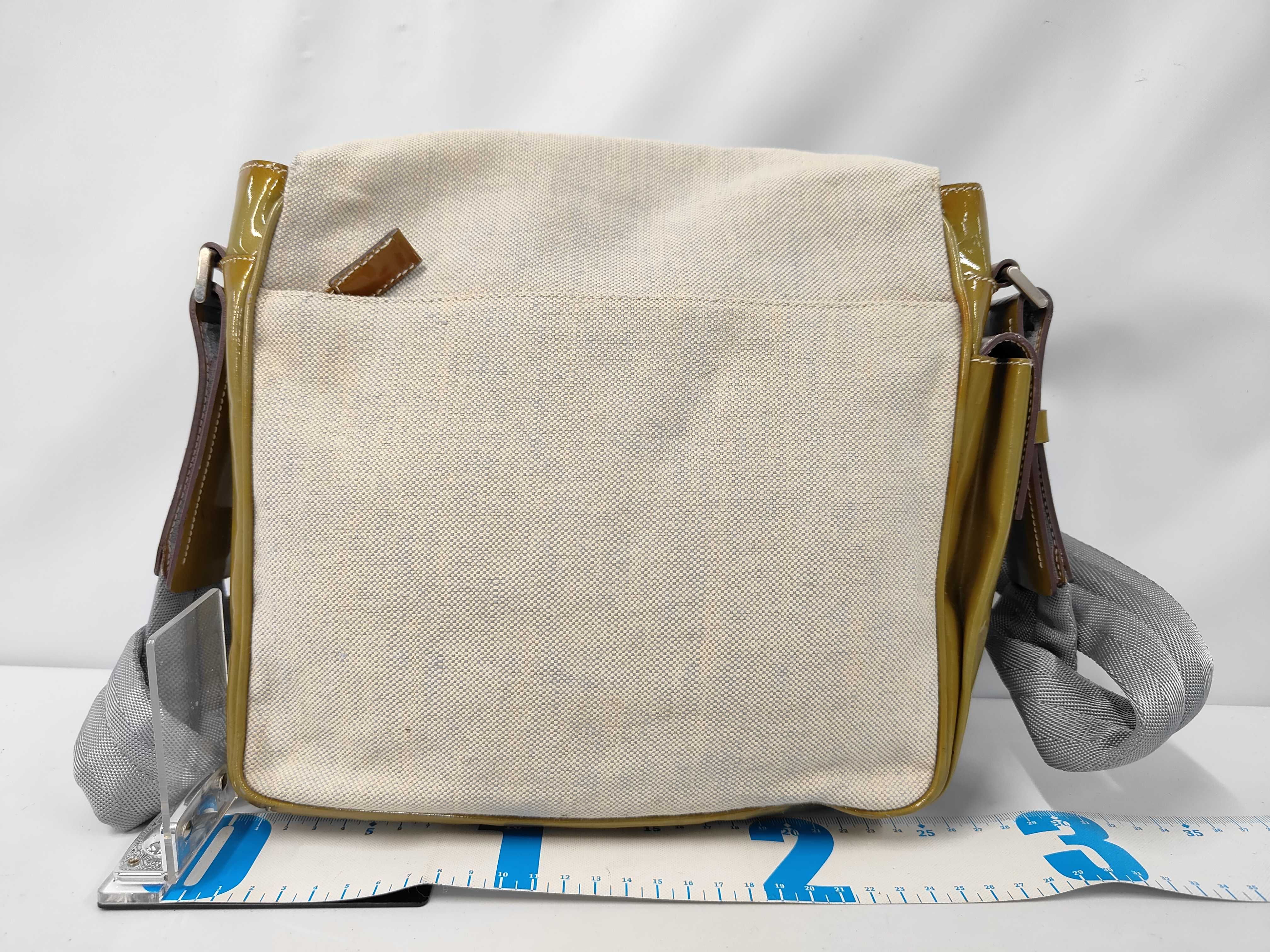 Archive Prada Shoulder Bag Canvas Patent Shoulder Bag — view 2