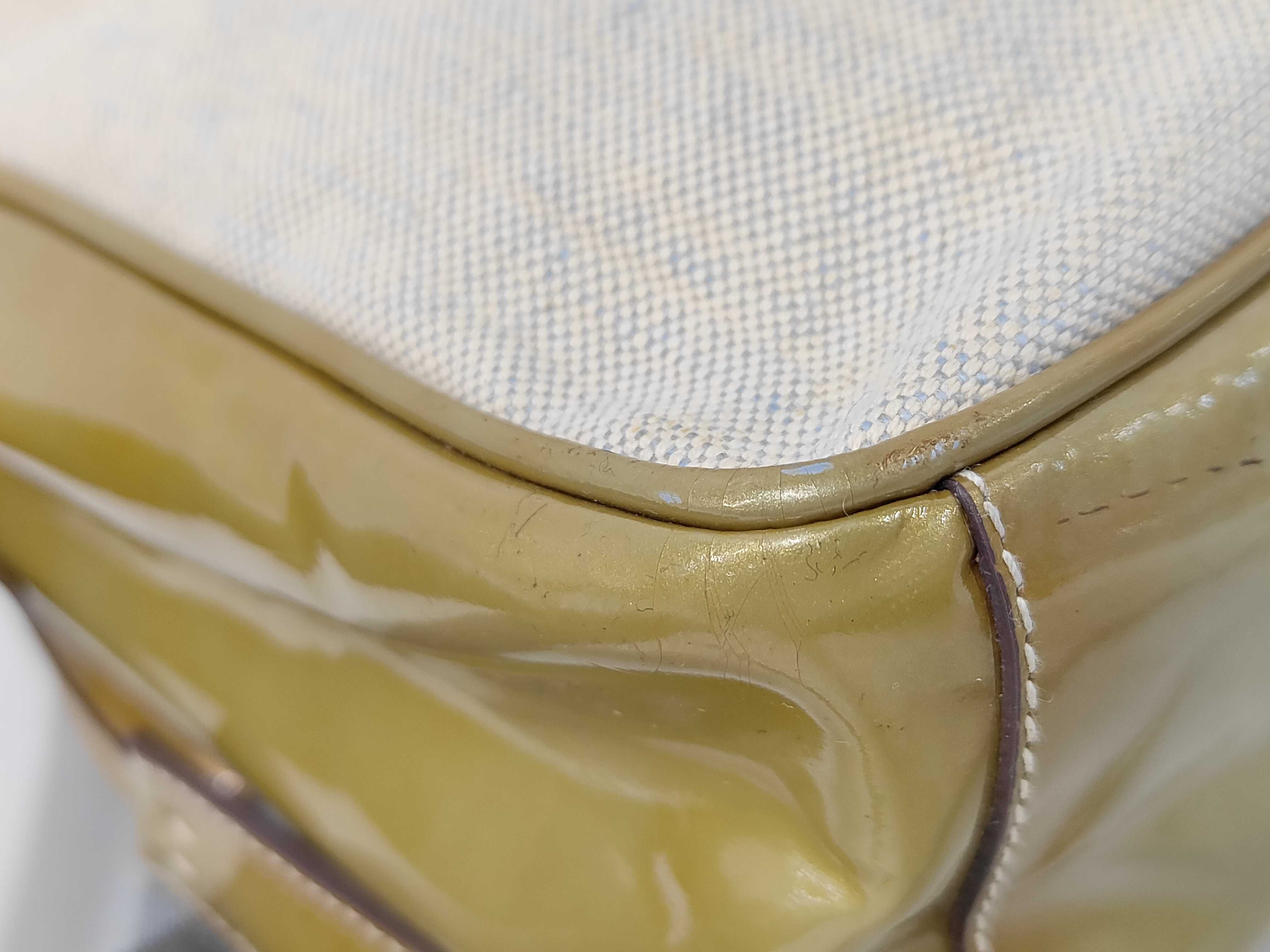 Archive Prada Shoulder Bag Canvas Patent Shoulder Bag — view 4