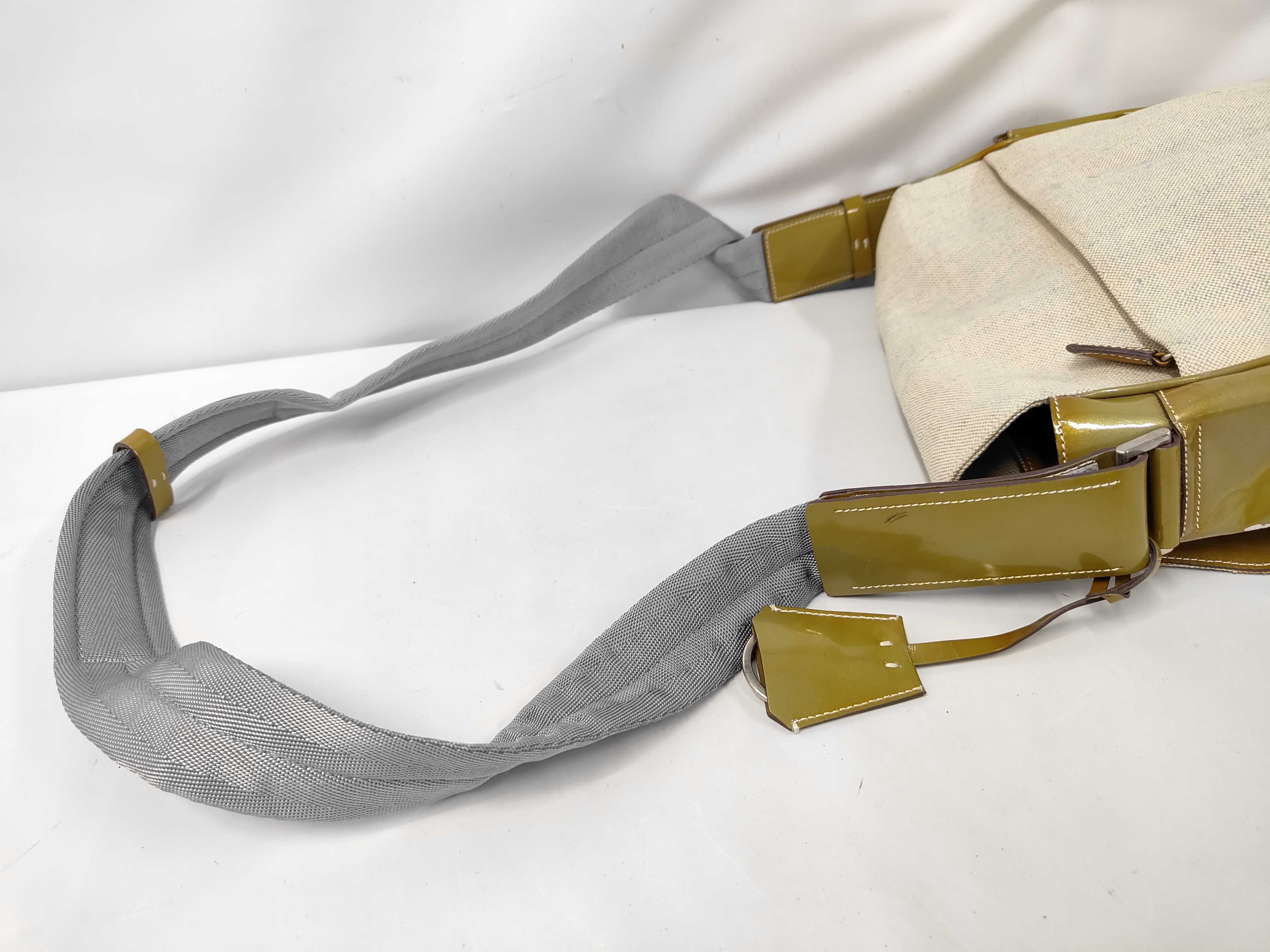 Archive Prada Shoulder Bag Canvas Patent Shoulder Bag — view 5
