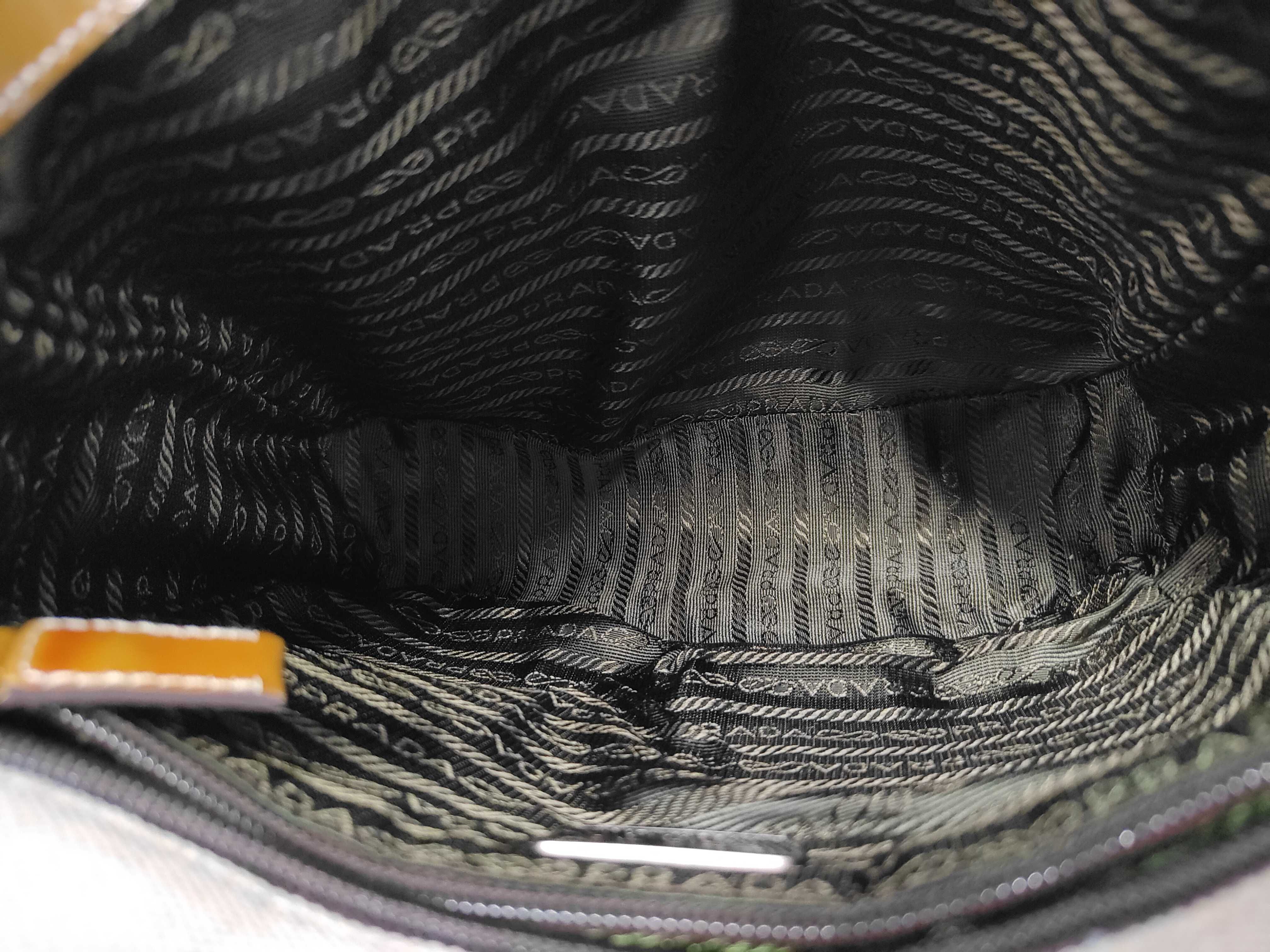 Archive Prada Shoulder Bag Canvas Patent Shoulder Bag — view 9