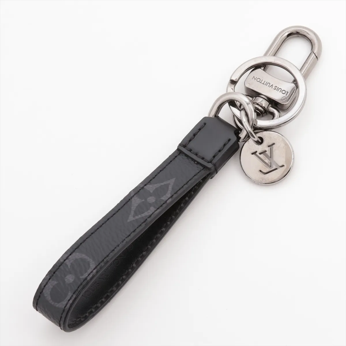 M61950 Porte Claire Dragonne BC0221 Keyring Metal x PVC Black x Silver — view 2