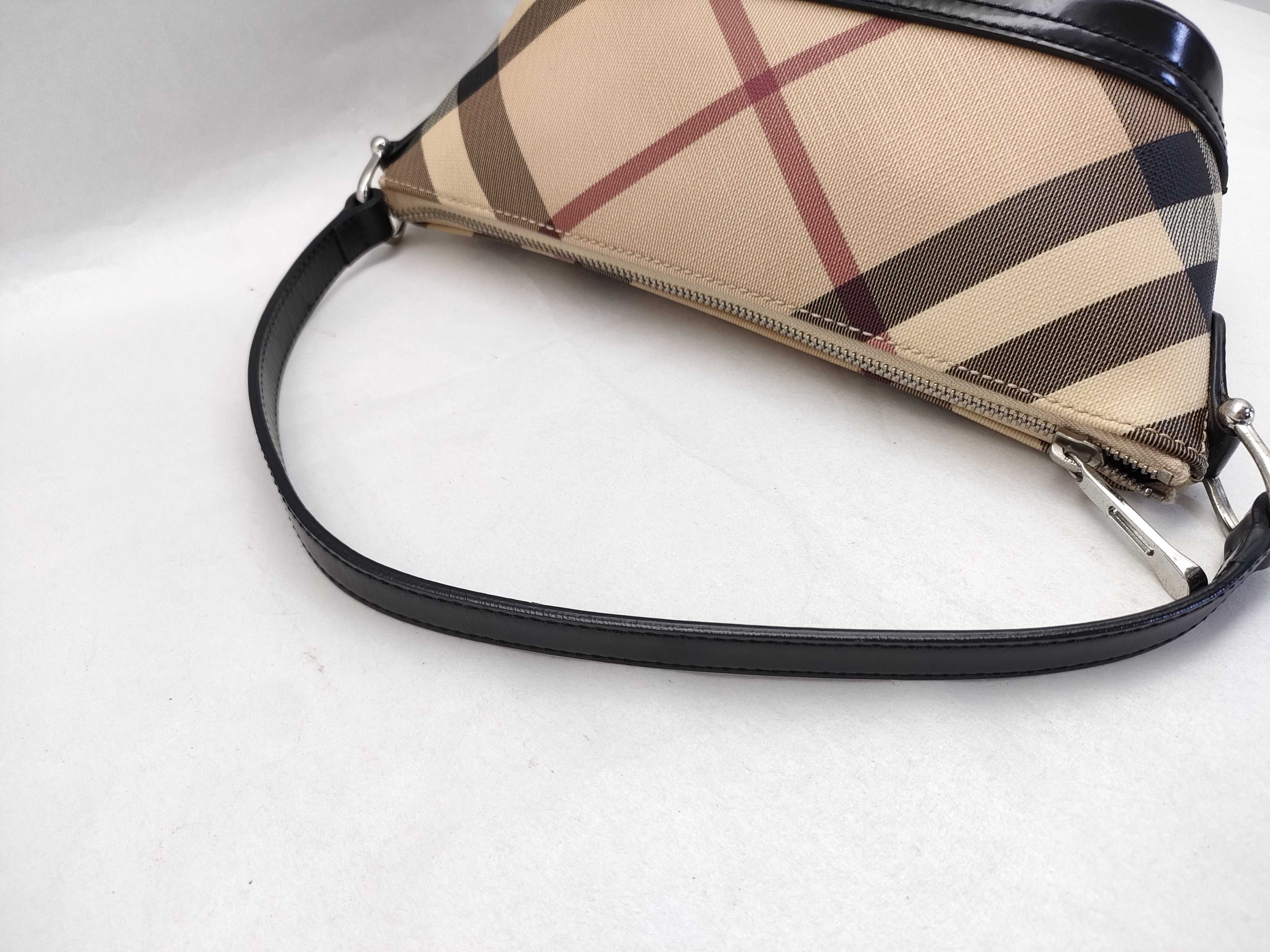 Nova Check Leather x PVC Accessory Pouch Handbag Pouch — view 3