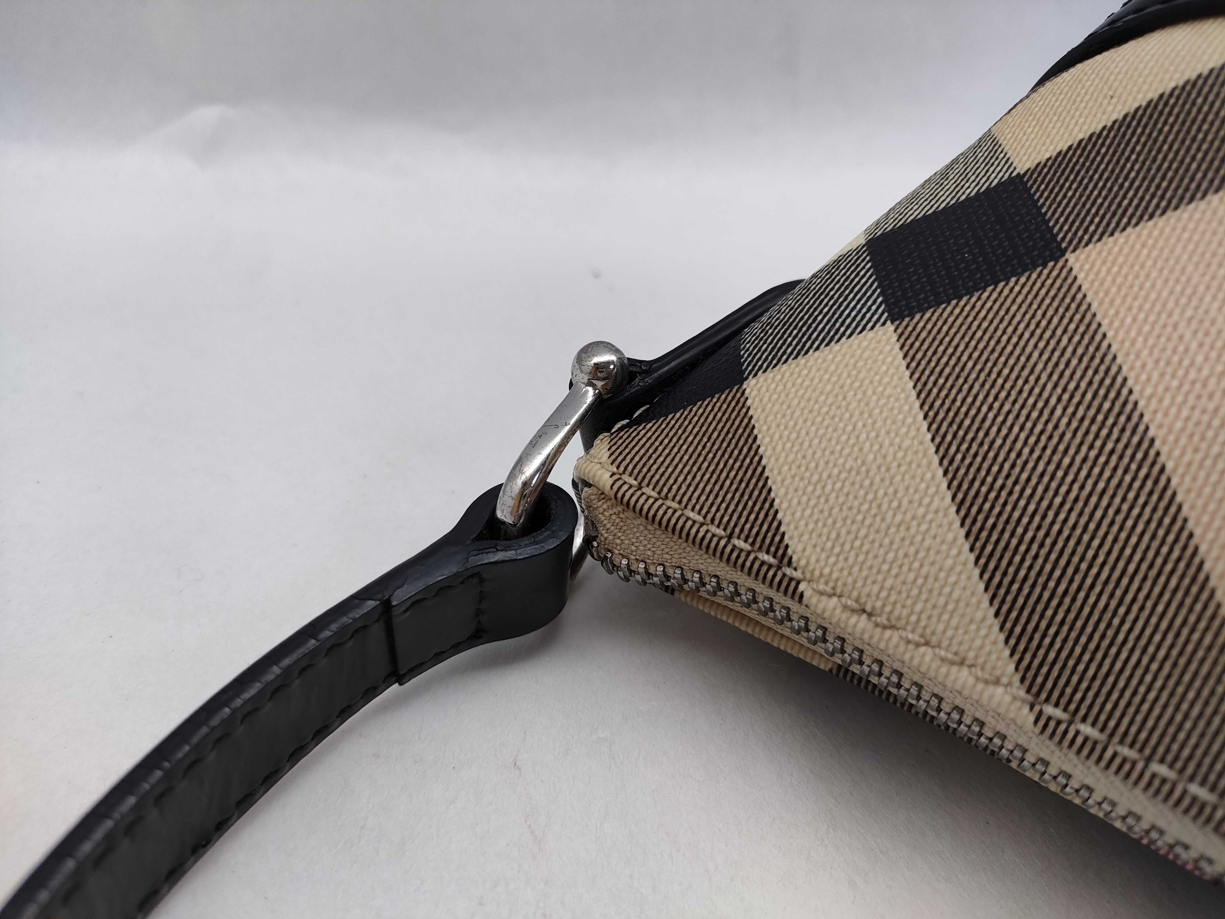Nova Check Leather x PVC Accessory Pouch Handbag Pouch — view 5