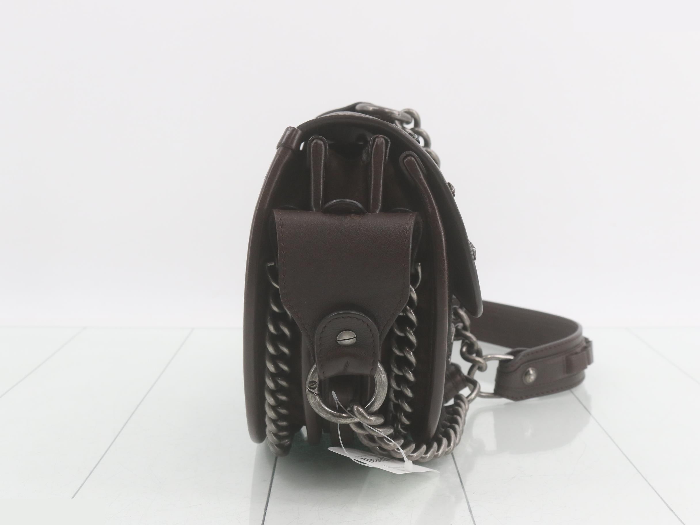 Paris Dallas Pony Hair Studded Chain Shoulder Bag, Item No. 19 — view 4