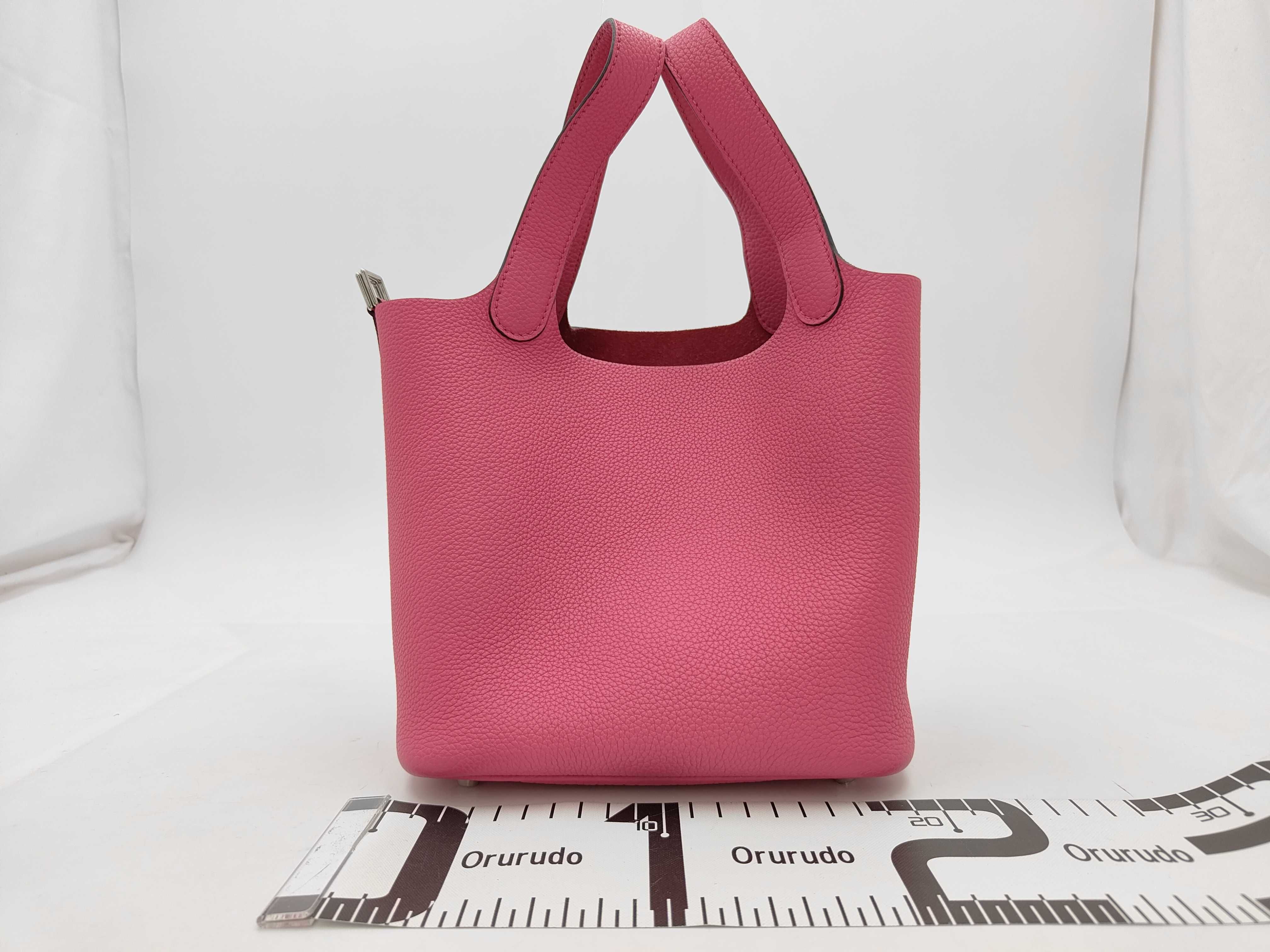 Picotin Lock PM Pink Z Stamp Handbag — view 2