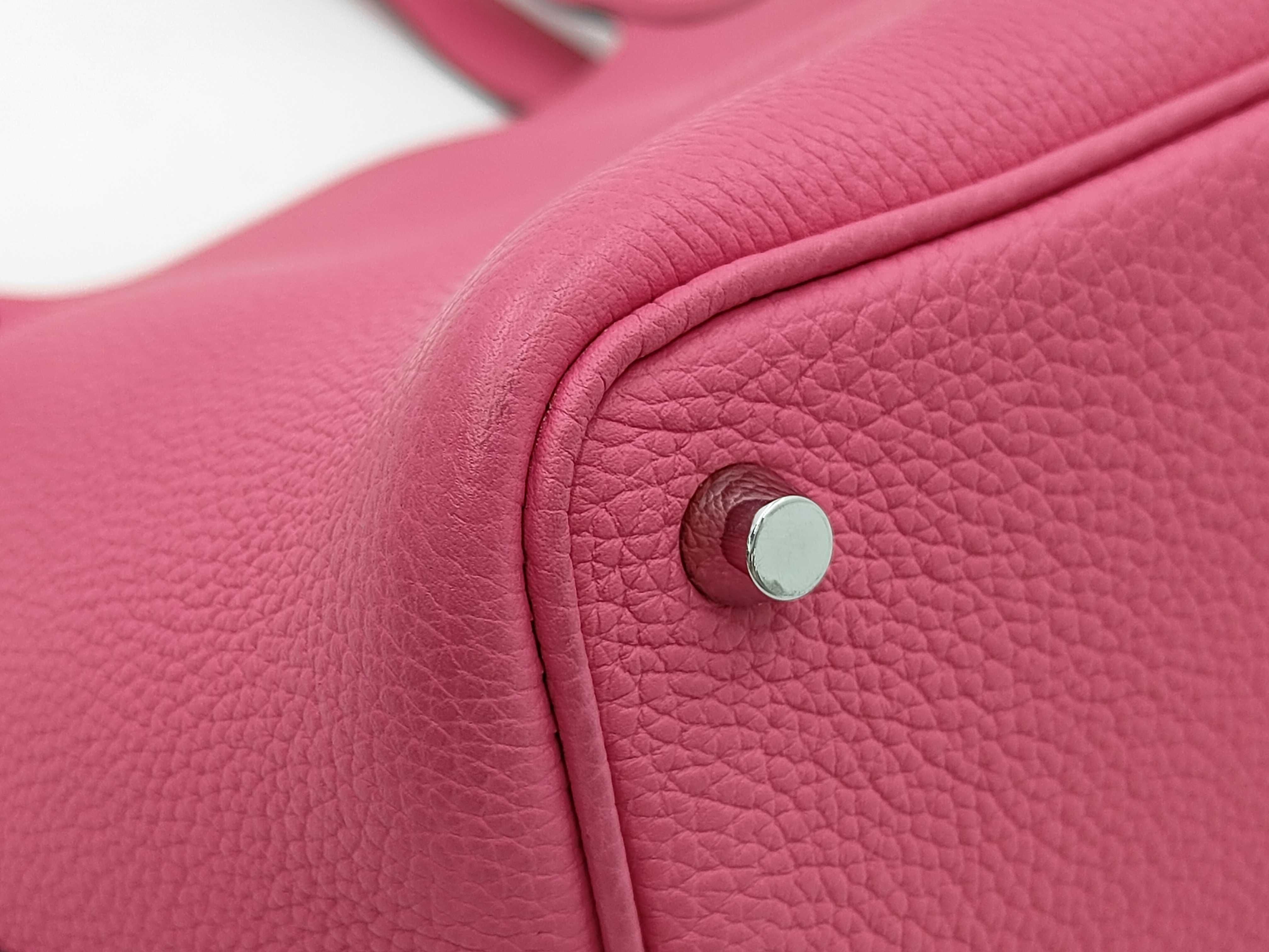 Picotin Lock PM Pink Z Stamp Handbag — view 4